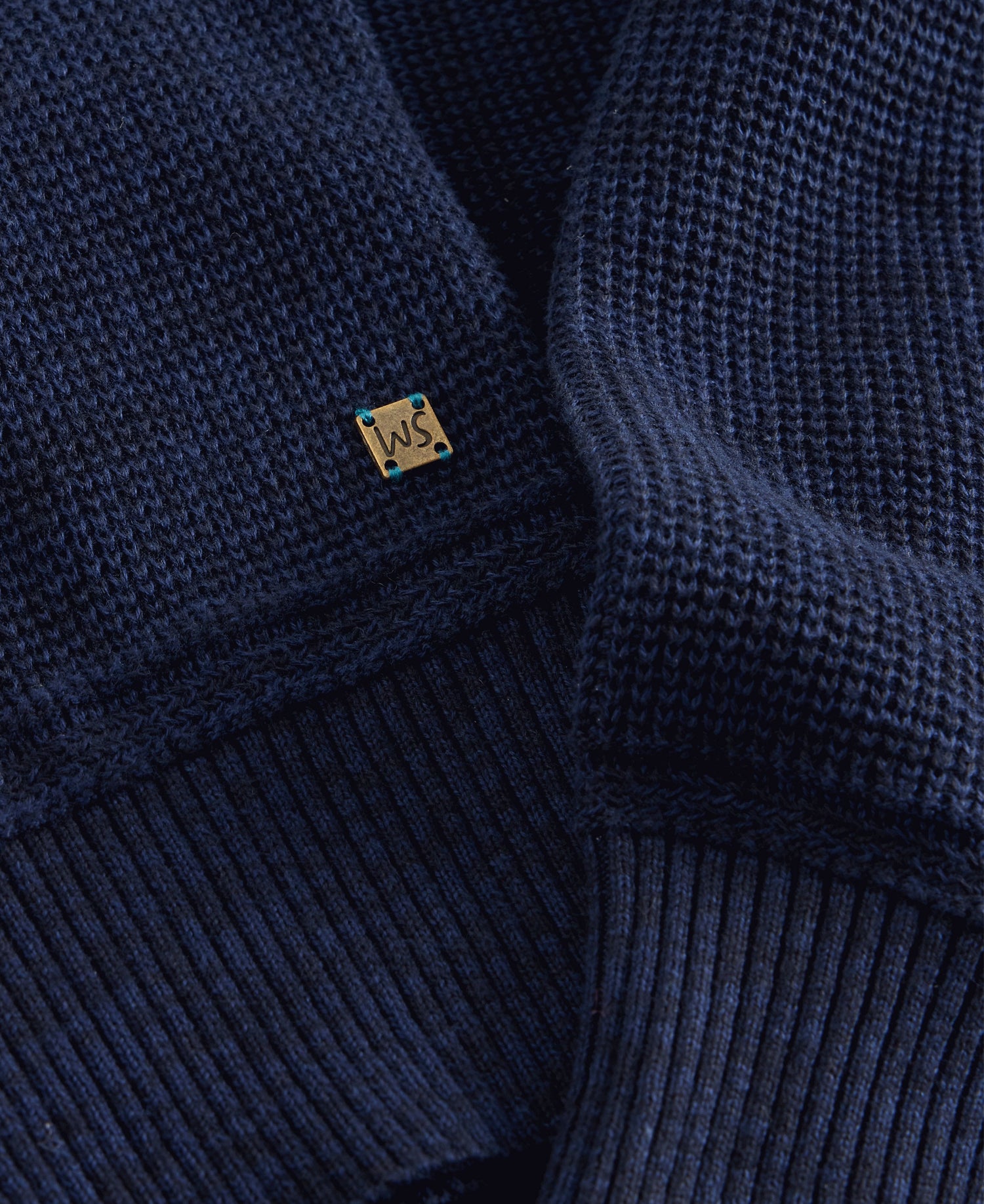 Attadale Funnel Neck Jumper - Dark Navy