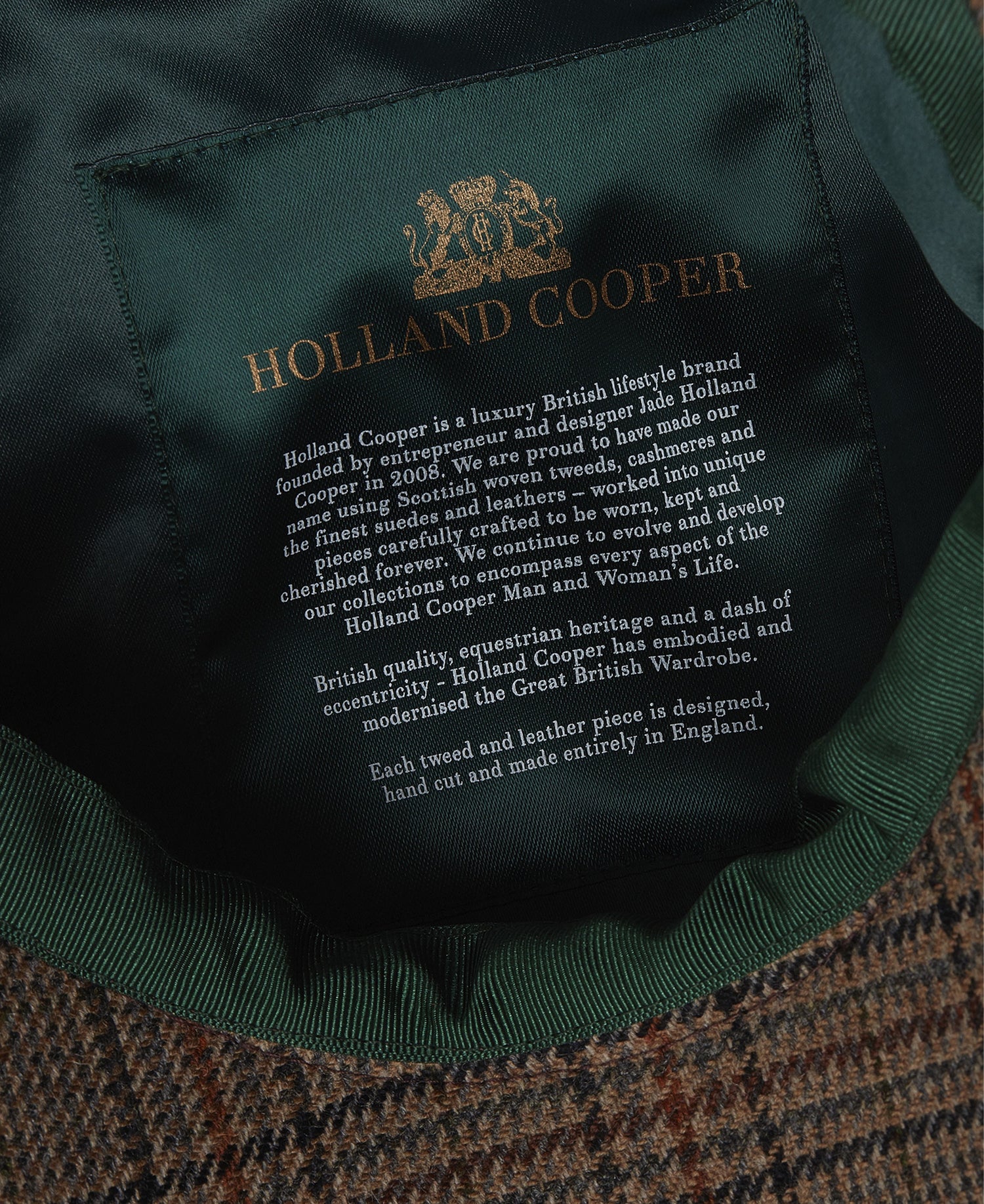 Baker Boy Tweed Cap - Bourbon Tweed