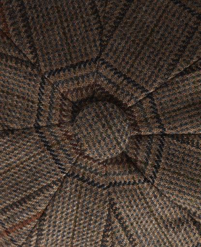 Baker Boy Tweed Cap - Bourbon Tweed