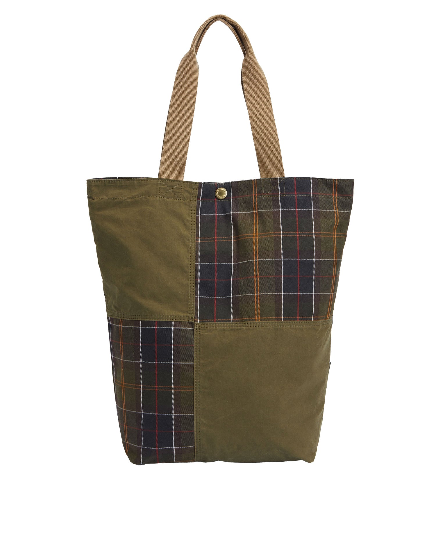 Transport Patchwork Tote Bag - Dusky Green