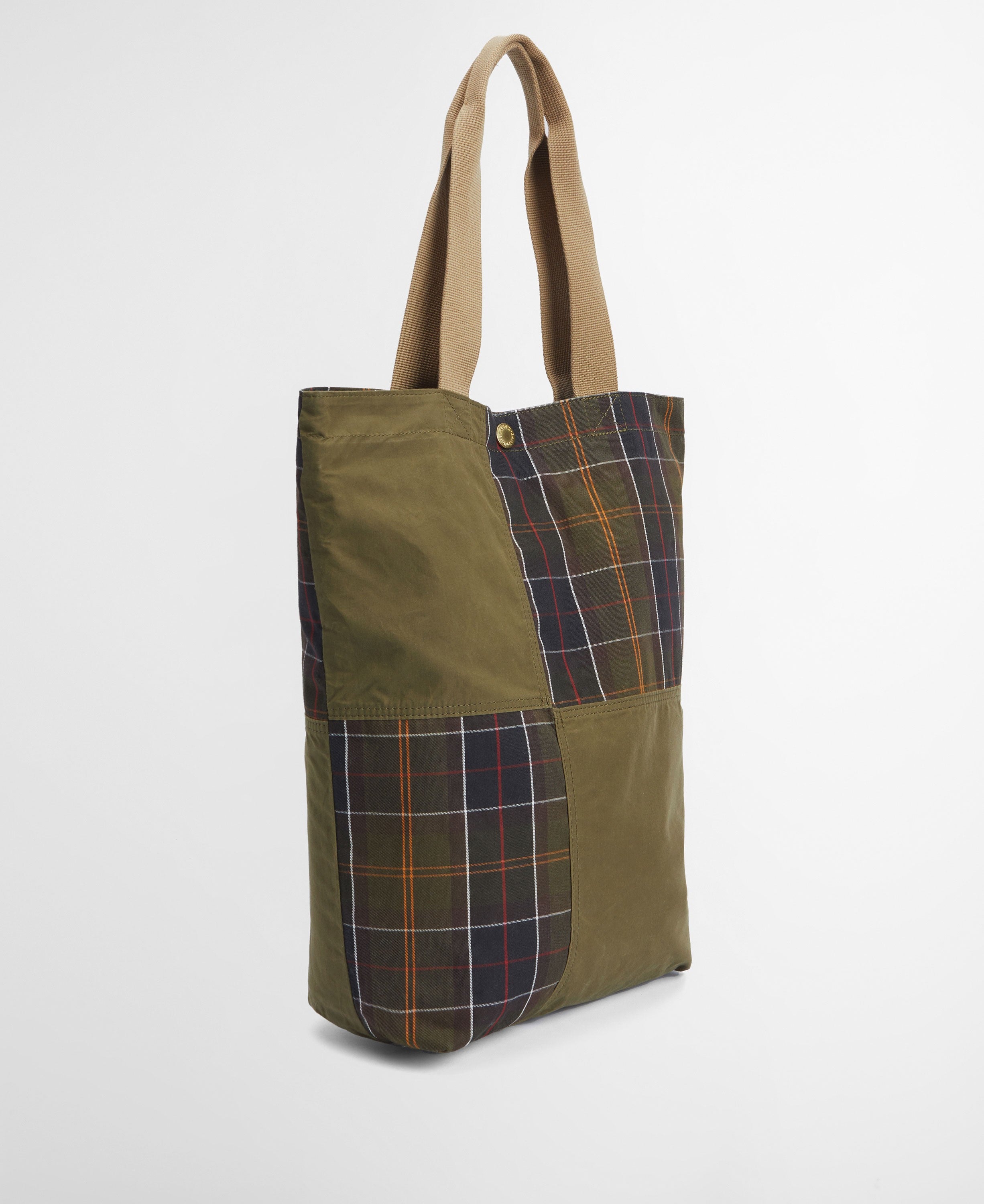 Transport Patchwork Tote Bag - Dusky Green