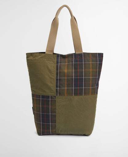 Transport Patchwork Tote Bag - Dusky Green