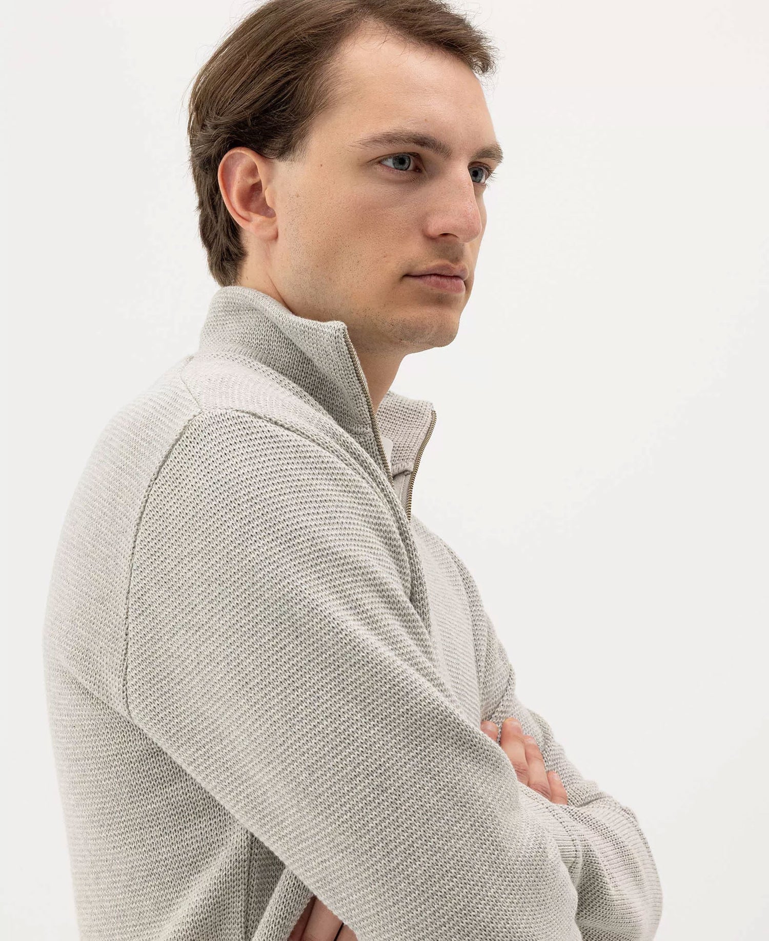 Albrekt Full zip Windproof - Light Grey Mel