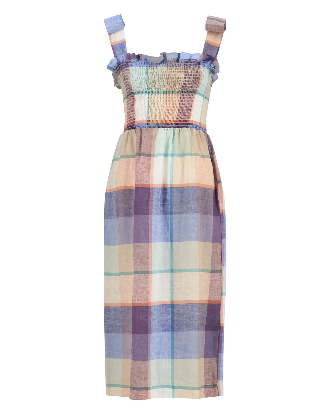Amelie Midi Dress - Multi Check