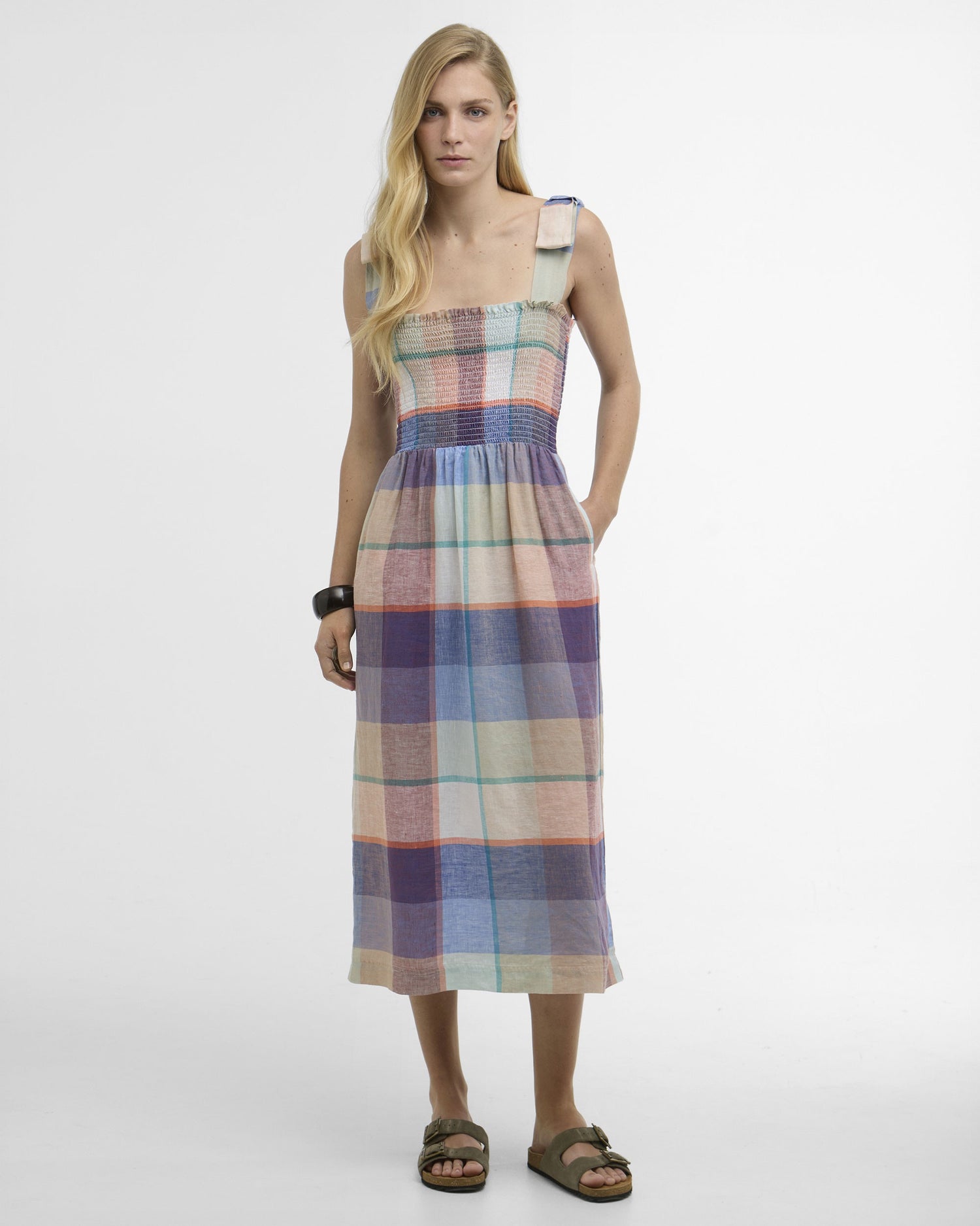 Amelie Midi Dress - Multi Check