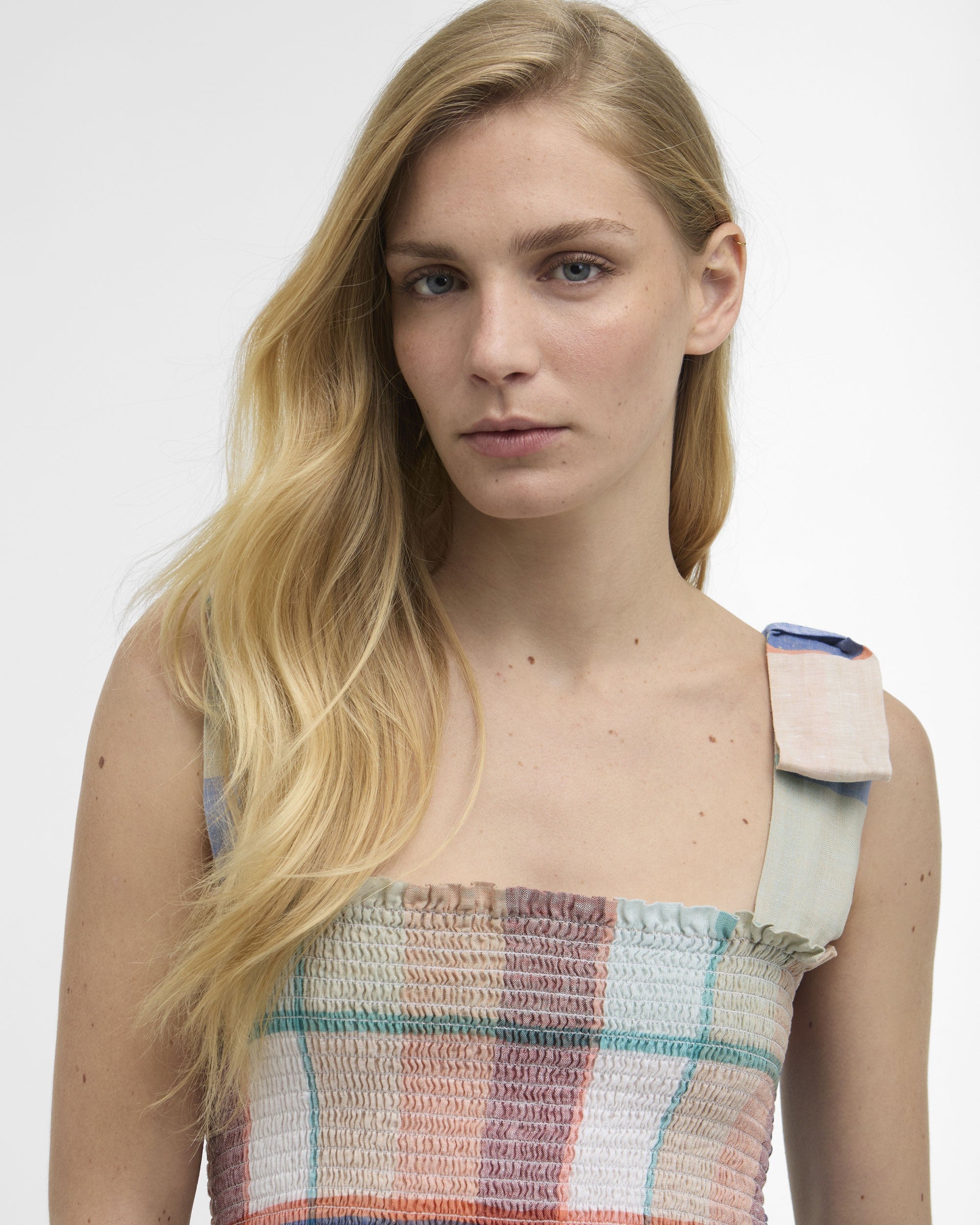 Amelie Midi Dress - Multi Check