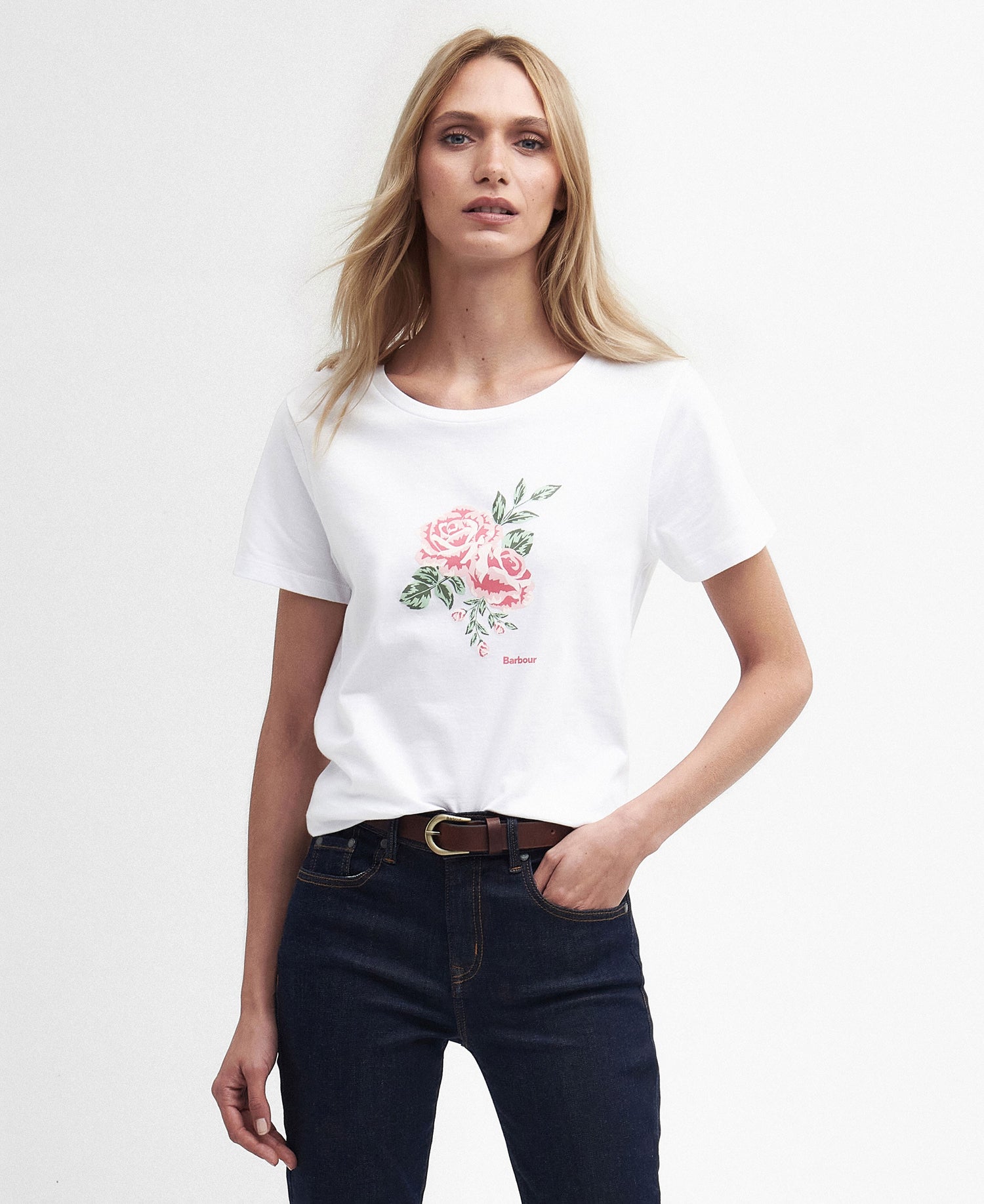 Angelonia Printed T-Shirt - Classic White