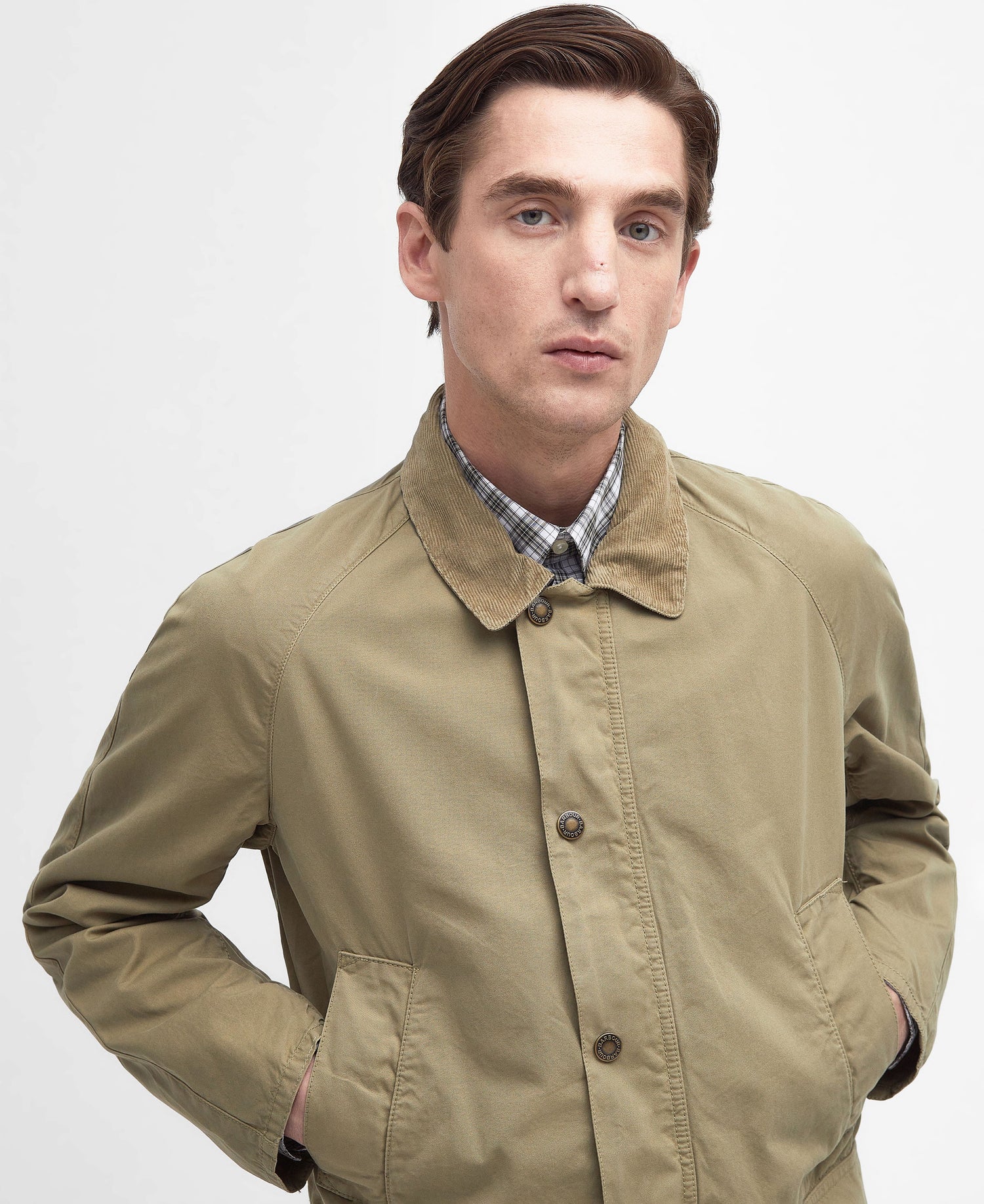 Ashby Casual Jacket - Bleached Olive
