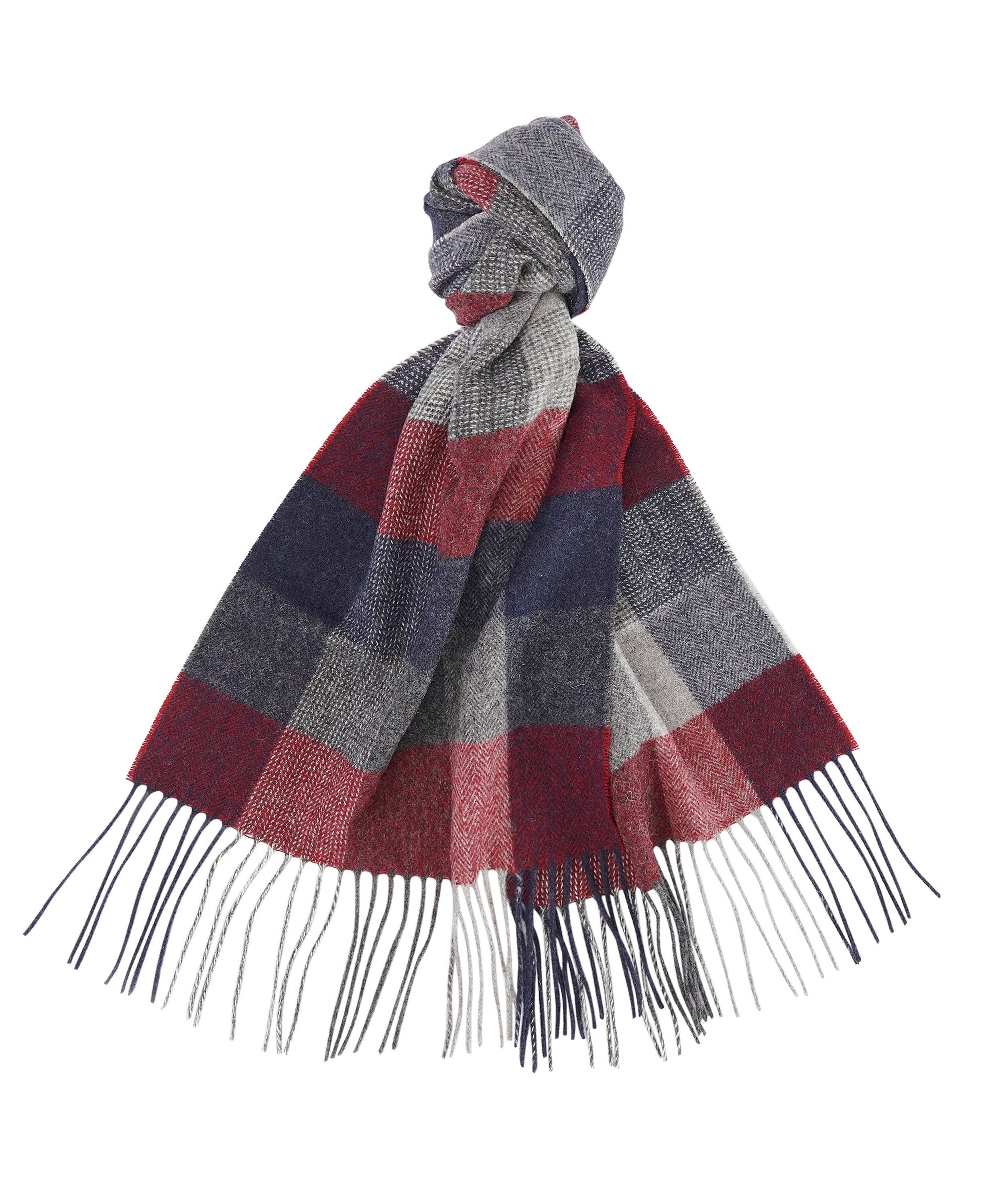 Bank Wool Scarf - Blue Granite