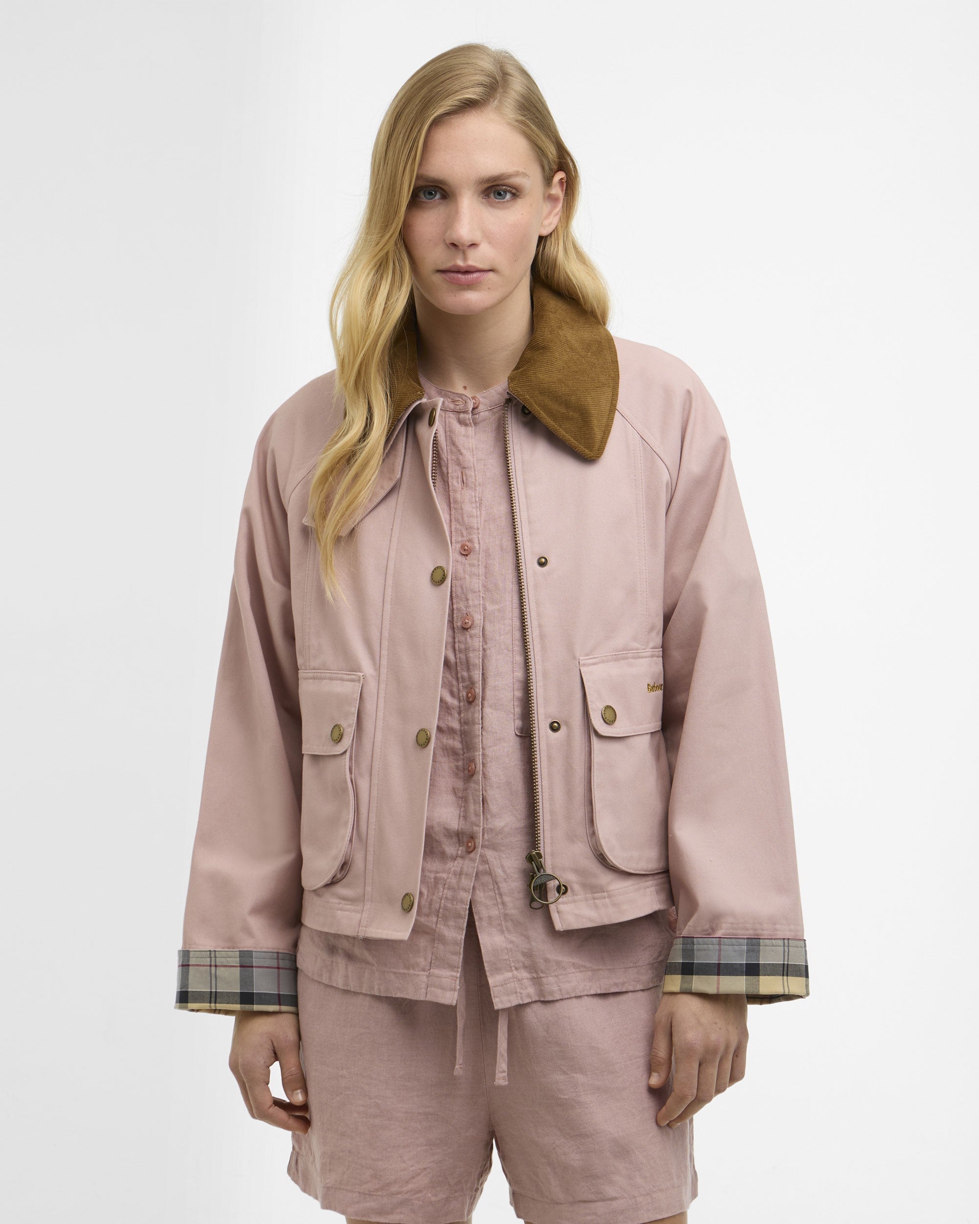 Cropped Beadnell Casual Jacket - Gardenia/Dress/Beige