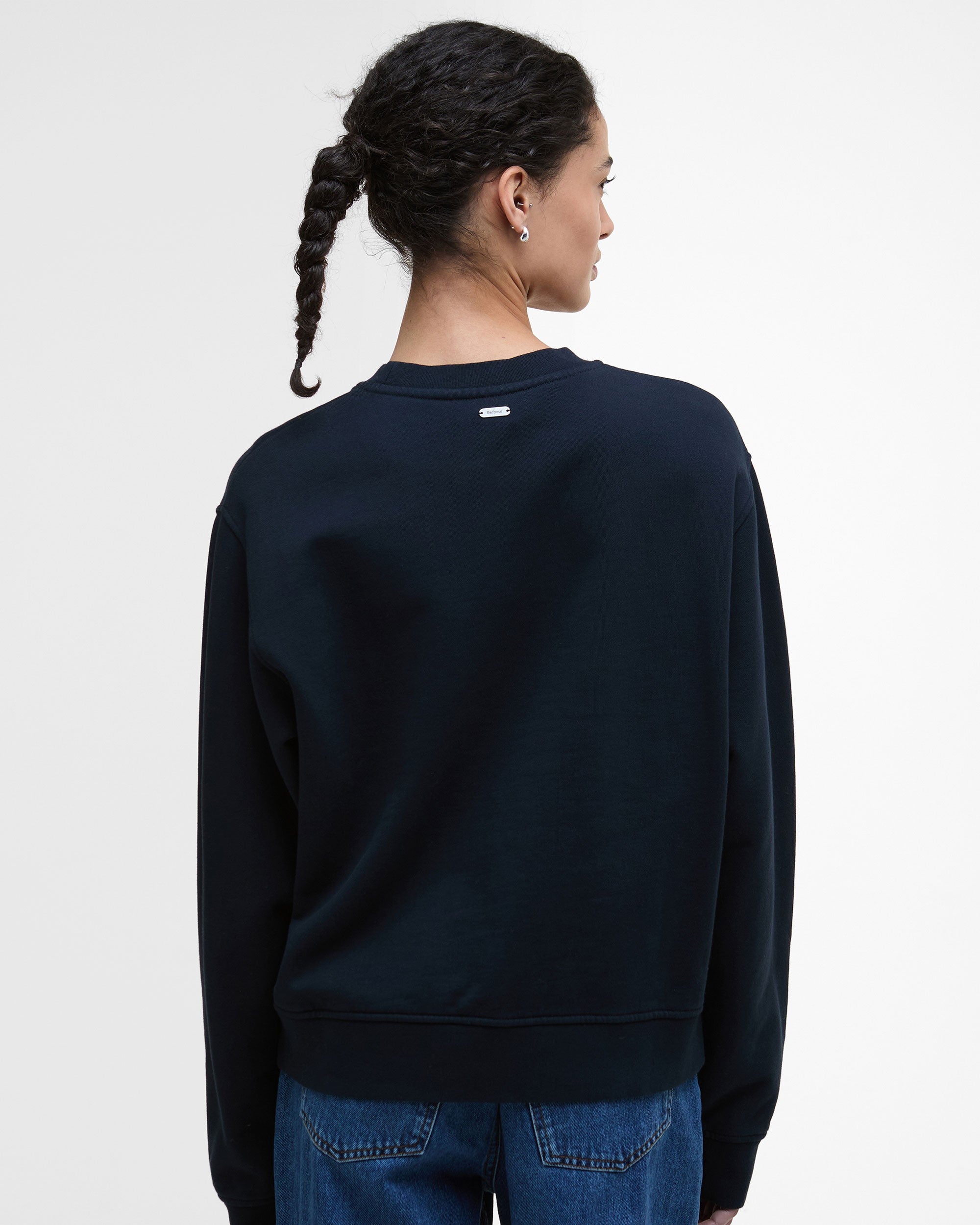 Bede Oversized Crew Sweatshirt - Navy