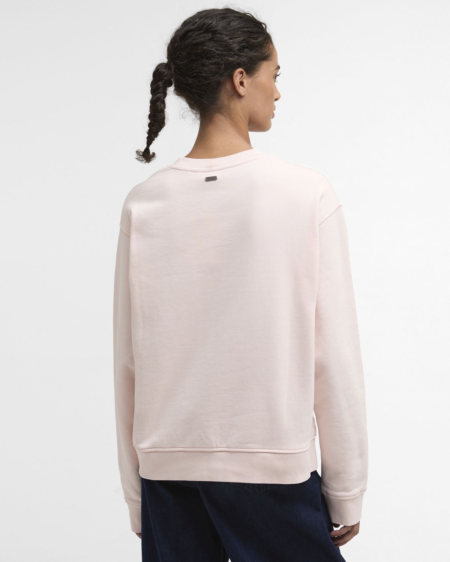 Bede Oversized Crew Sweatshirt - Pink