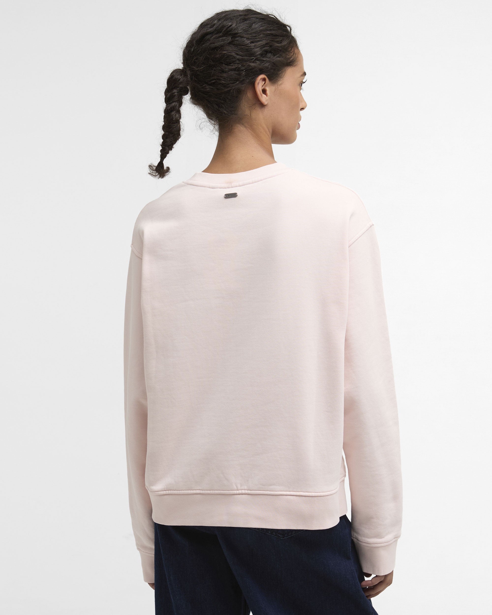 Bede Oversized Crew Sweatshirt - Pink