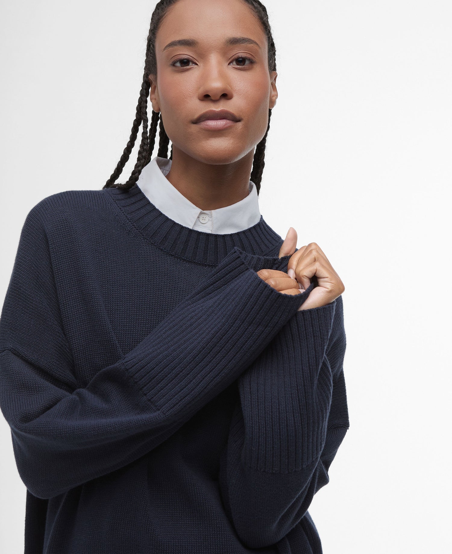 Birdie Knitted Jumper - Dark Navy