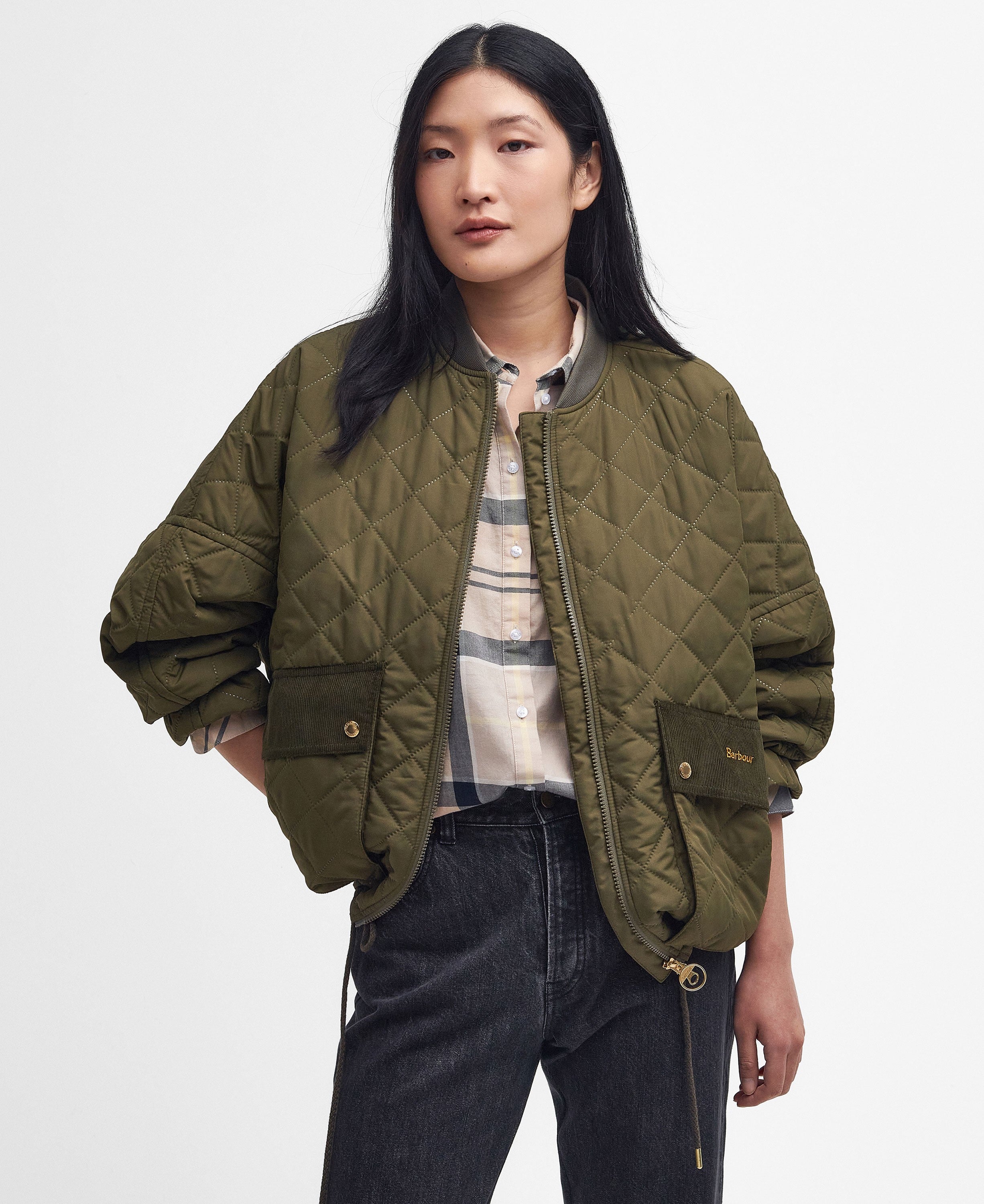 Bowhill Quilted Jacket - Army Green