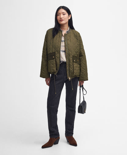 Bowhill Quilted Jacket - Army Green