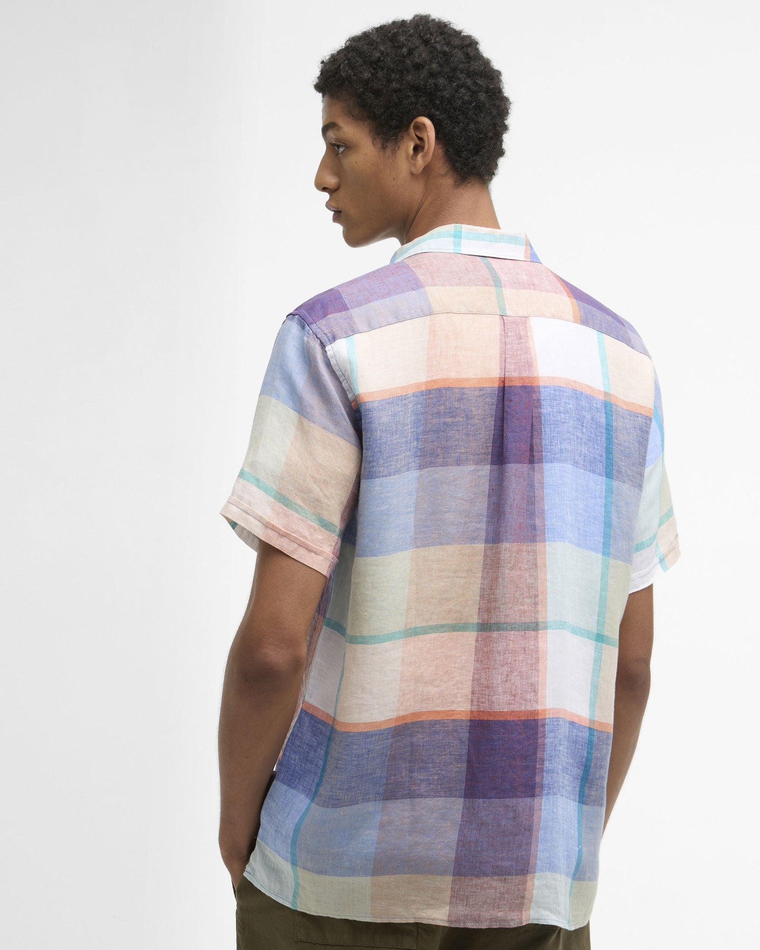 Bridford Checked Summer Fit Shirt - Mint Blue