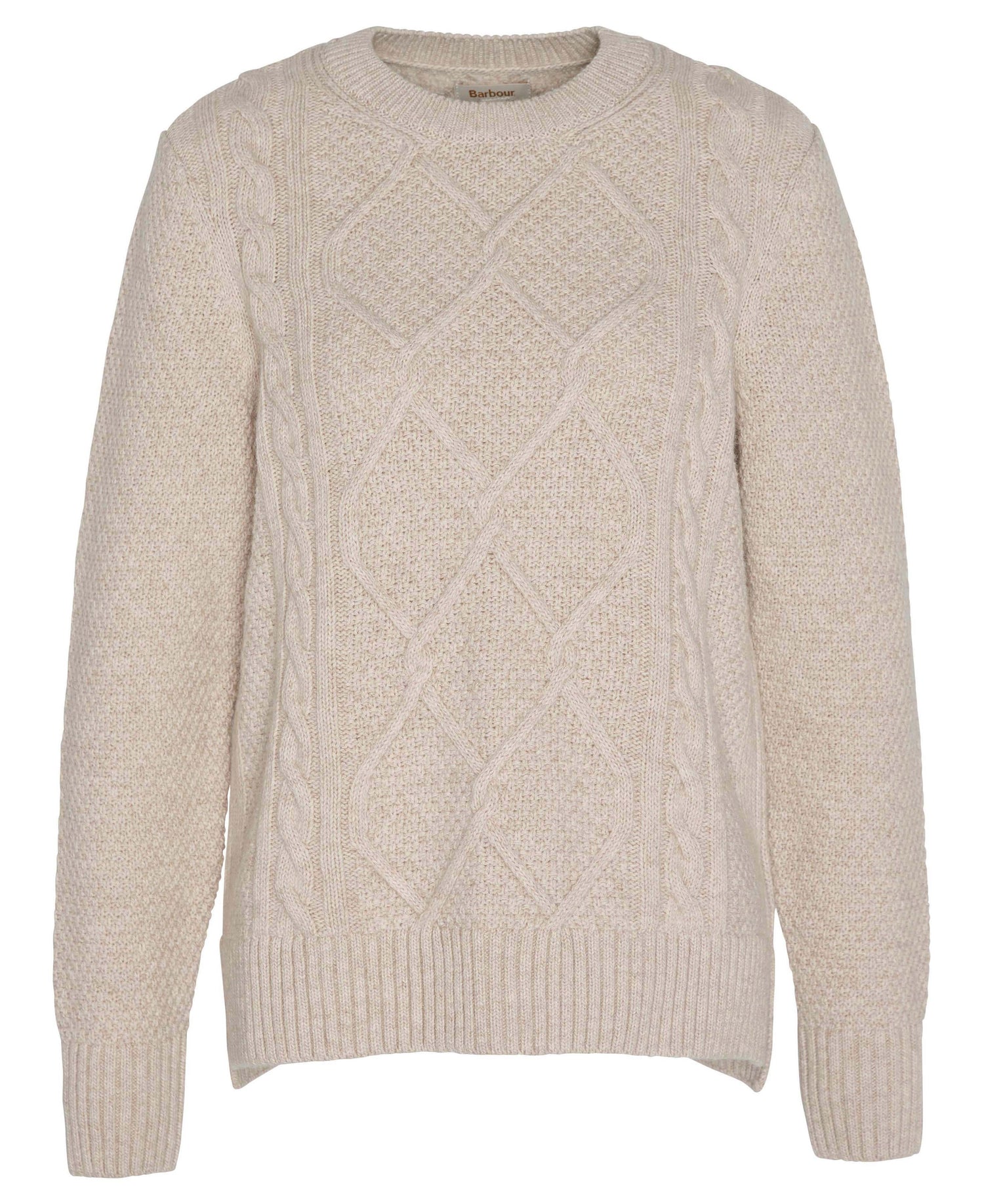 Burne Crew Knitted Jumper - Oatmeal