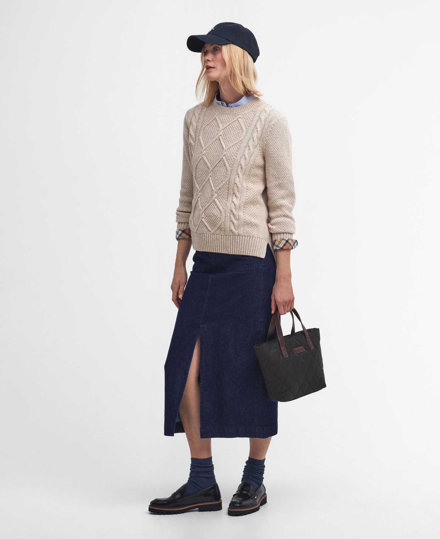 Burne Crew Knitted Jumper - Oatmeal