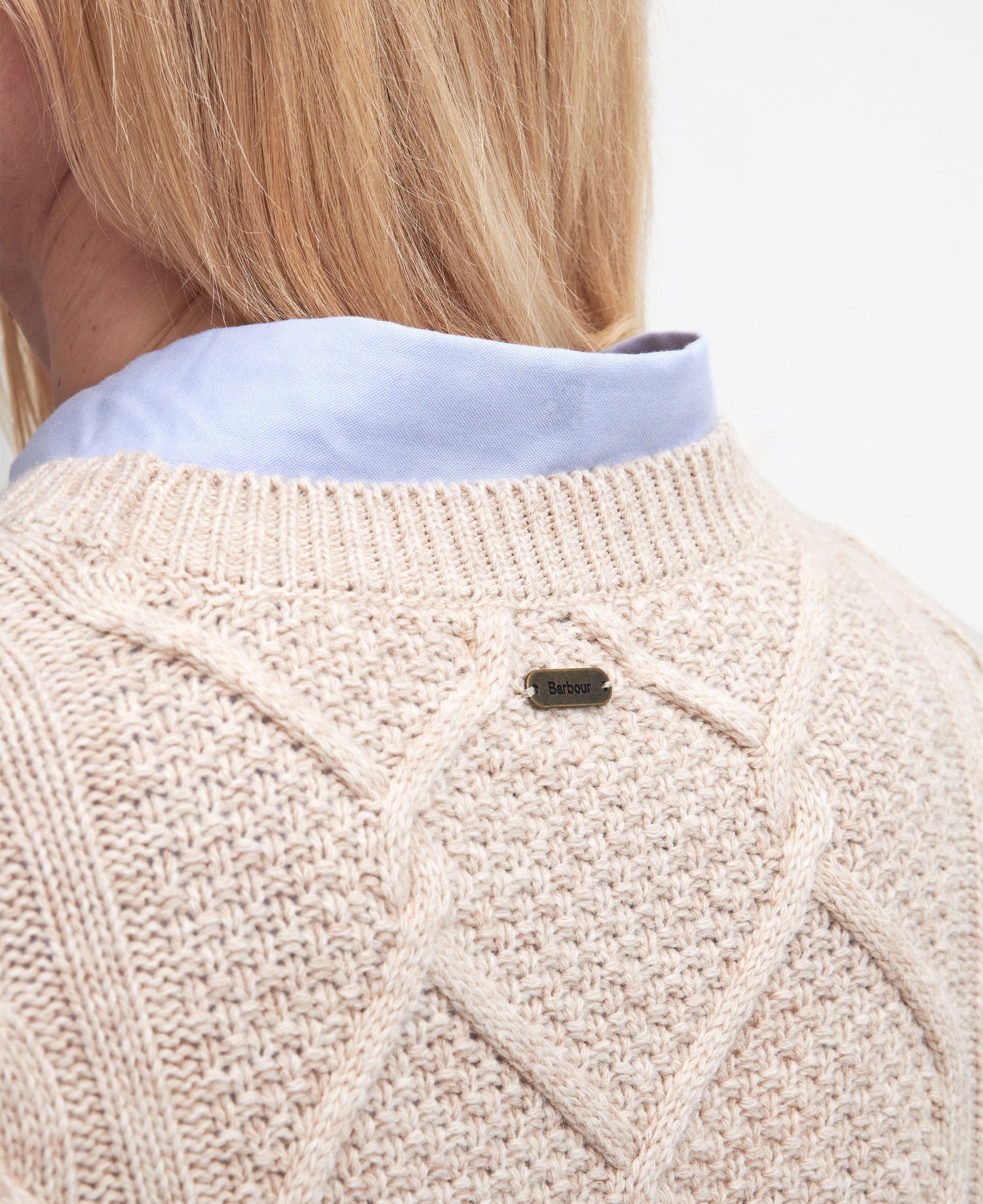 Burne Crew Knitted Jumper - Oatmeal