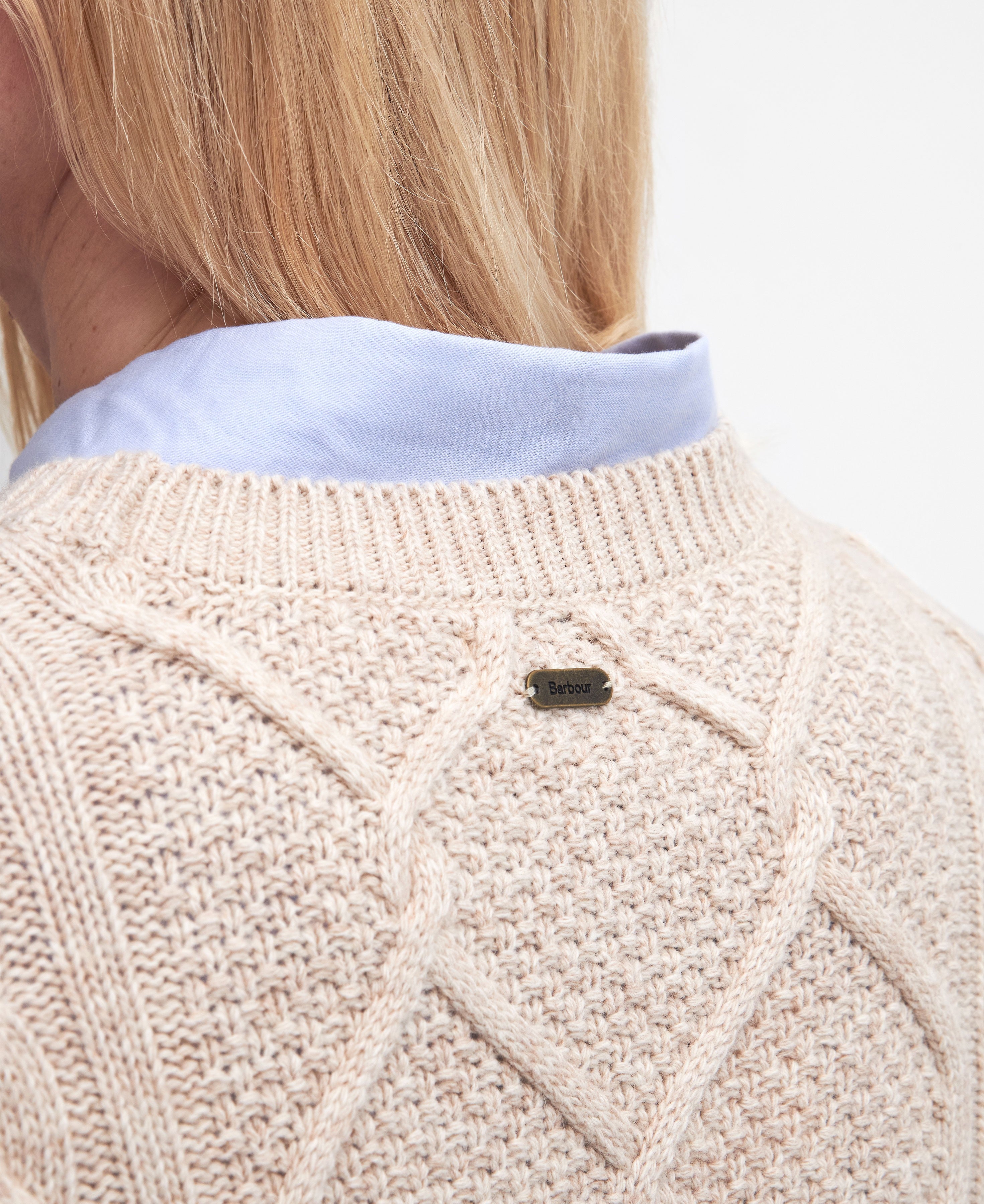 Burne Crew Knitted Jumper - Oatmeal