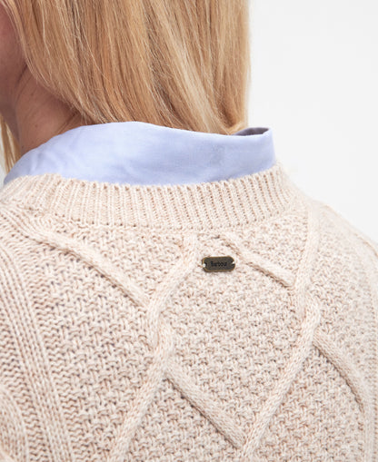 Burne Crew Knitted Jumper - Oatmeal