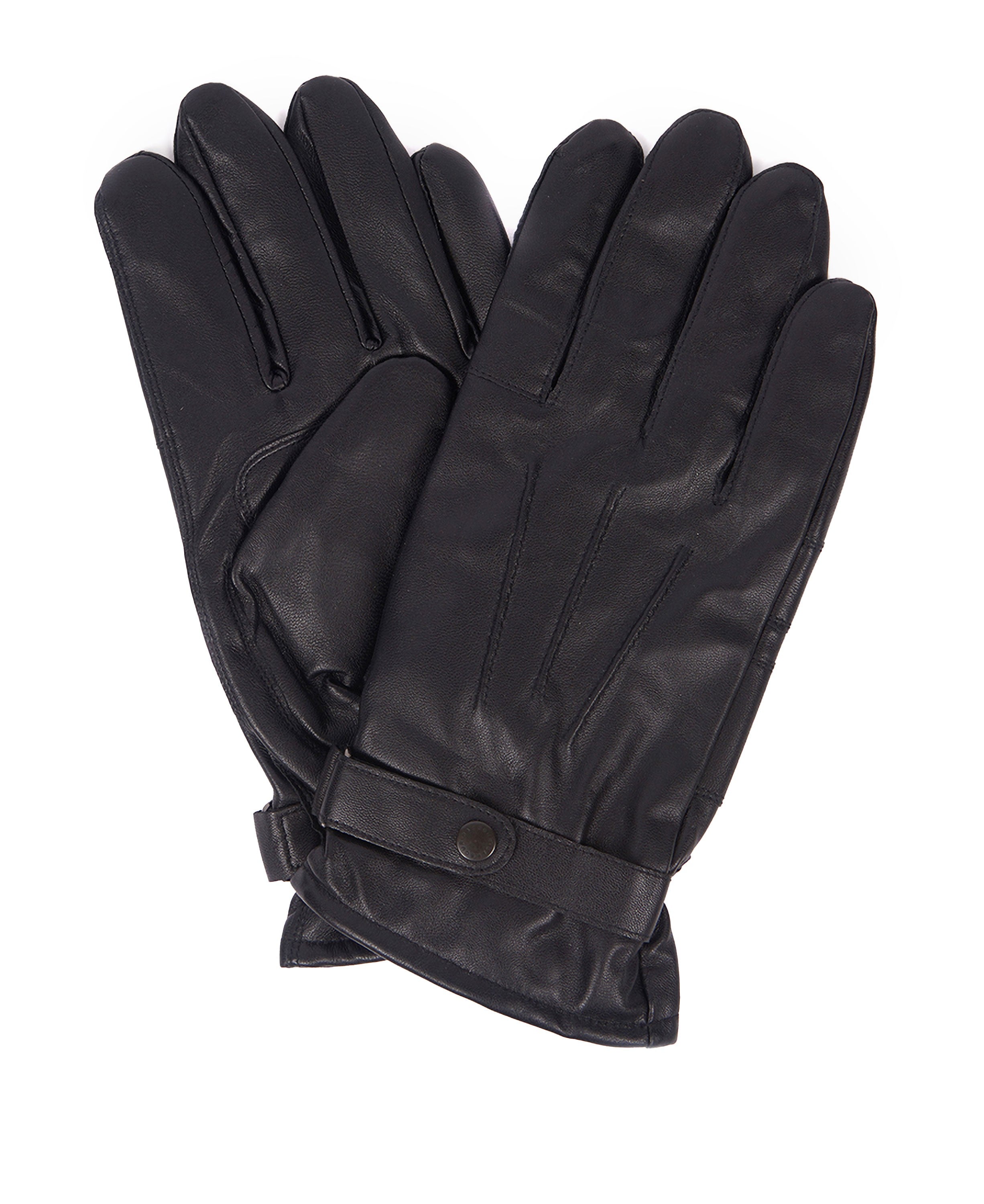 Burnished Leather Thinsulate Gloves - Black