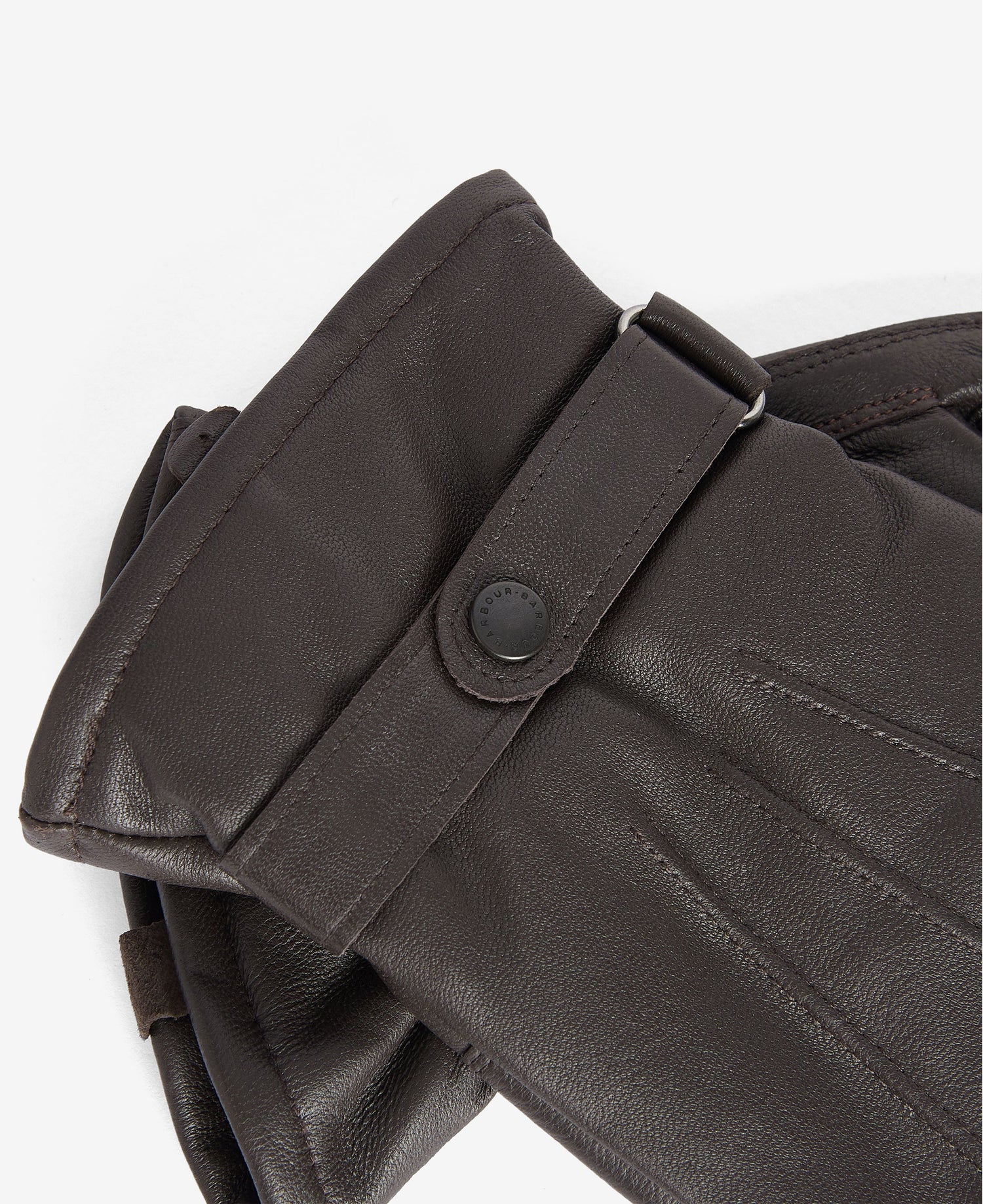 Burnished Leather Thinsulate Gloves - Dark Brown