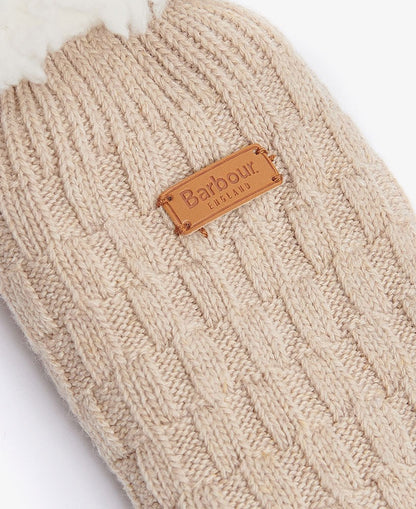 Cable Knit Lounge Sock - Oatmeal