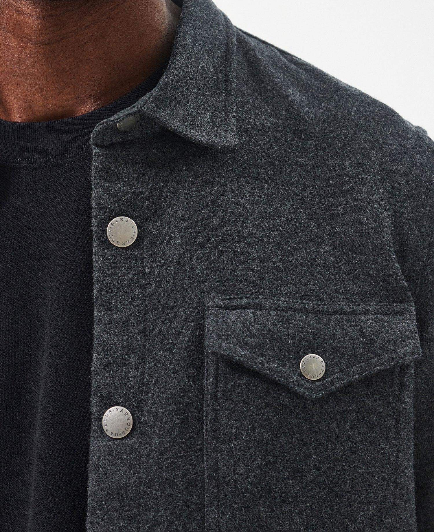 Carrbridge Tailored Overshirt - Smoke Marl