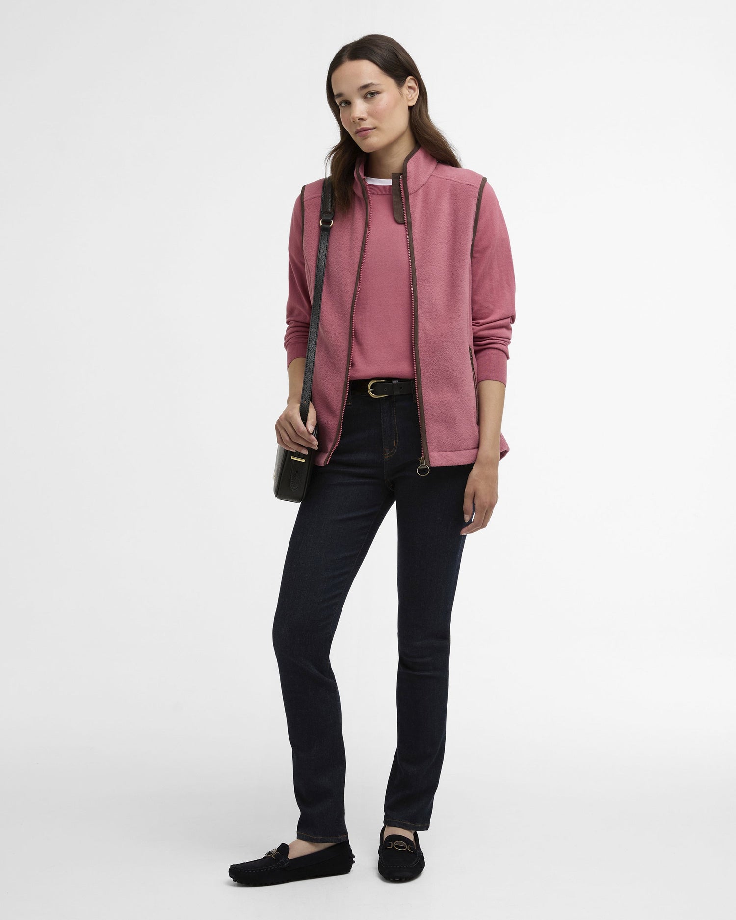 Country Colton Fleece Gilet - Wildberry