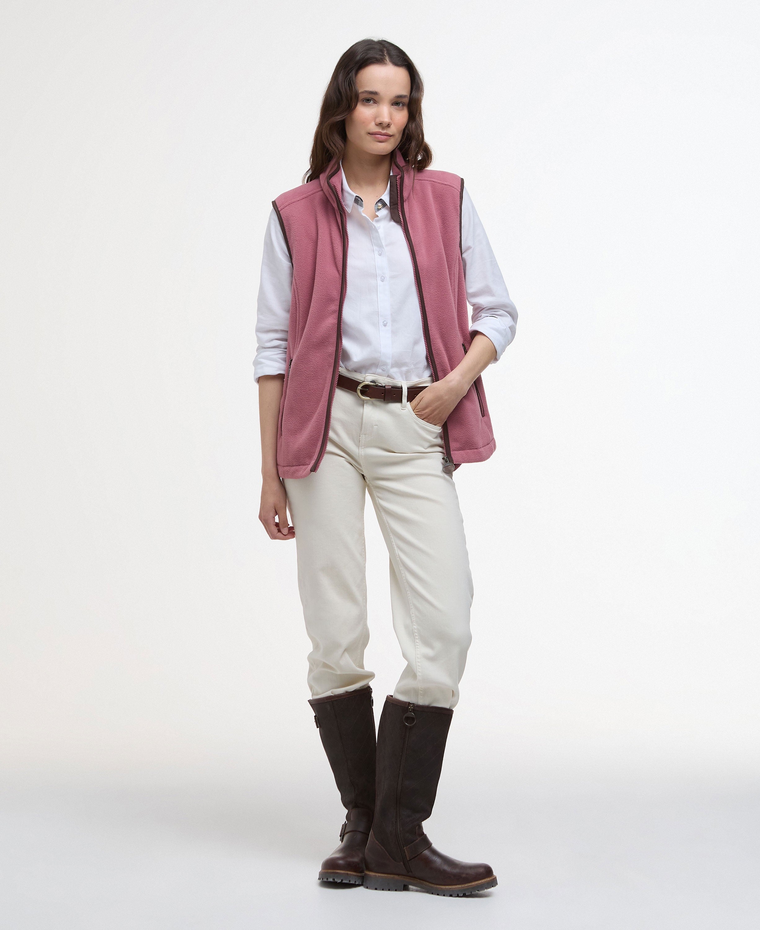 Country Colton Fleece Gilet - Deep Pruce