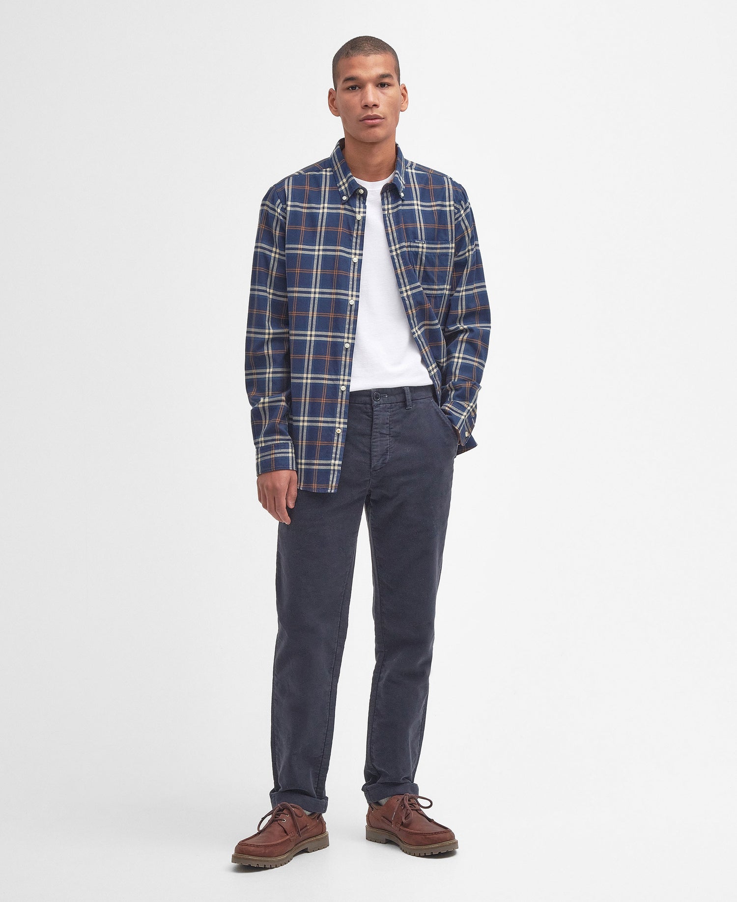 Crossfell Tailored Checked Shirt - Blue