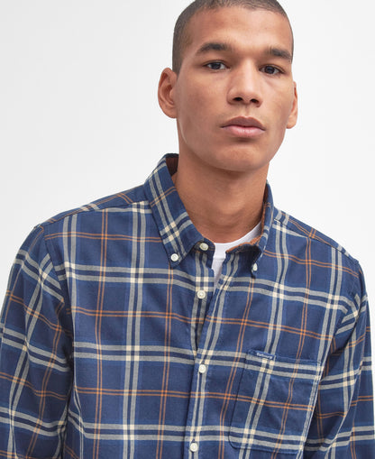 Crossfell Tailored Checked Shirt - Blue