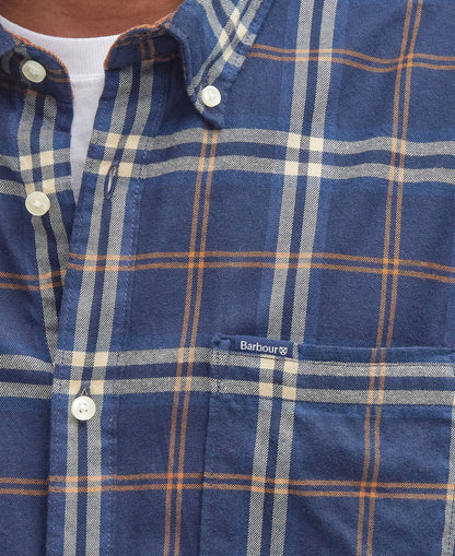 Crossfell Tailored Checked Shirt - Blue