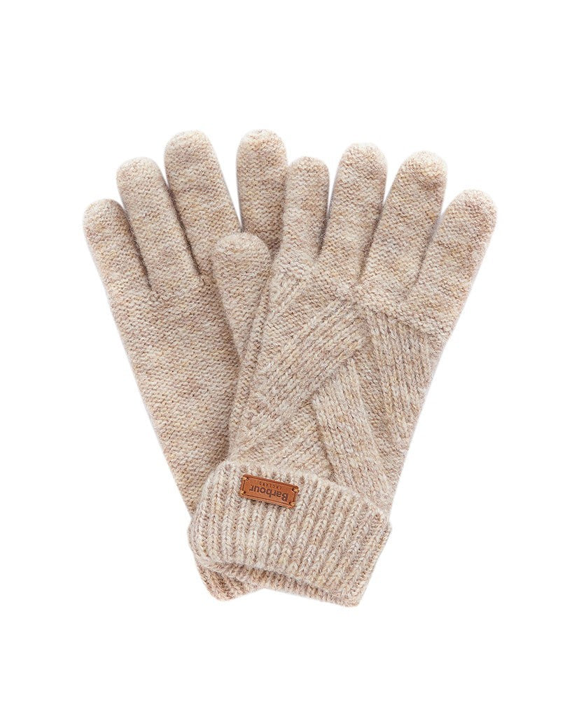 Dace Cable Knitted Gloves - Sand Beige