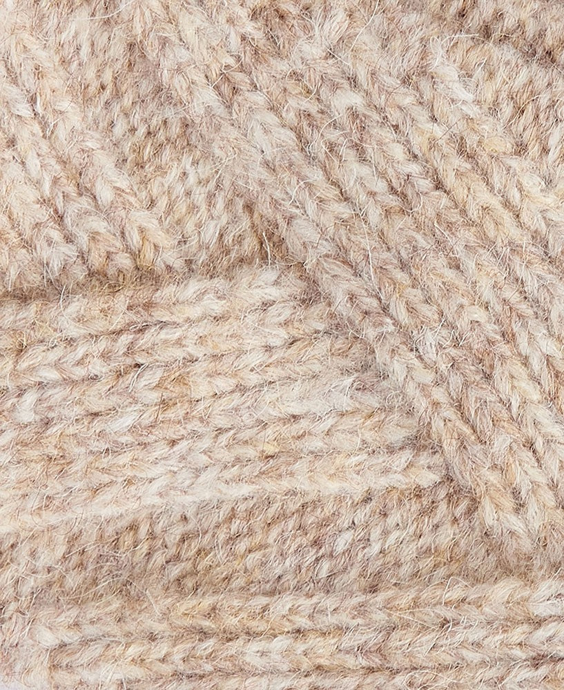Dace Cable Knitted Gloves - Sand Beige