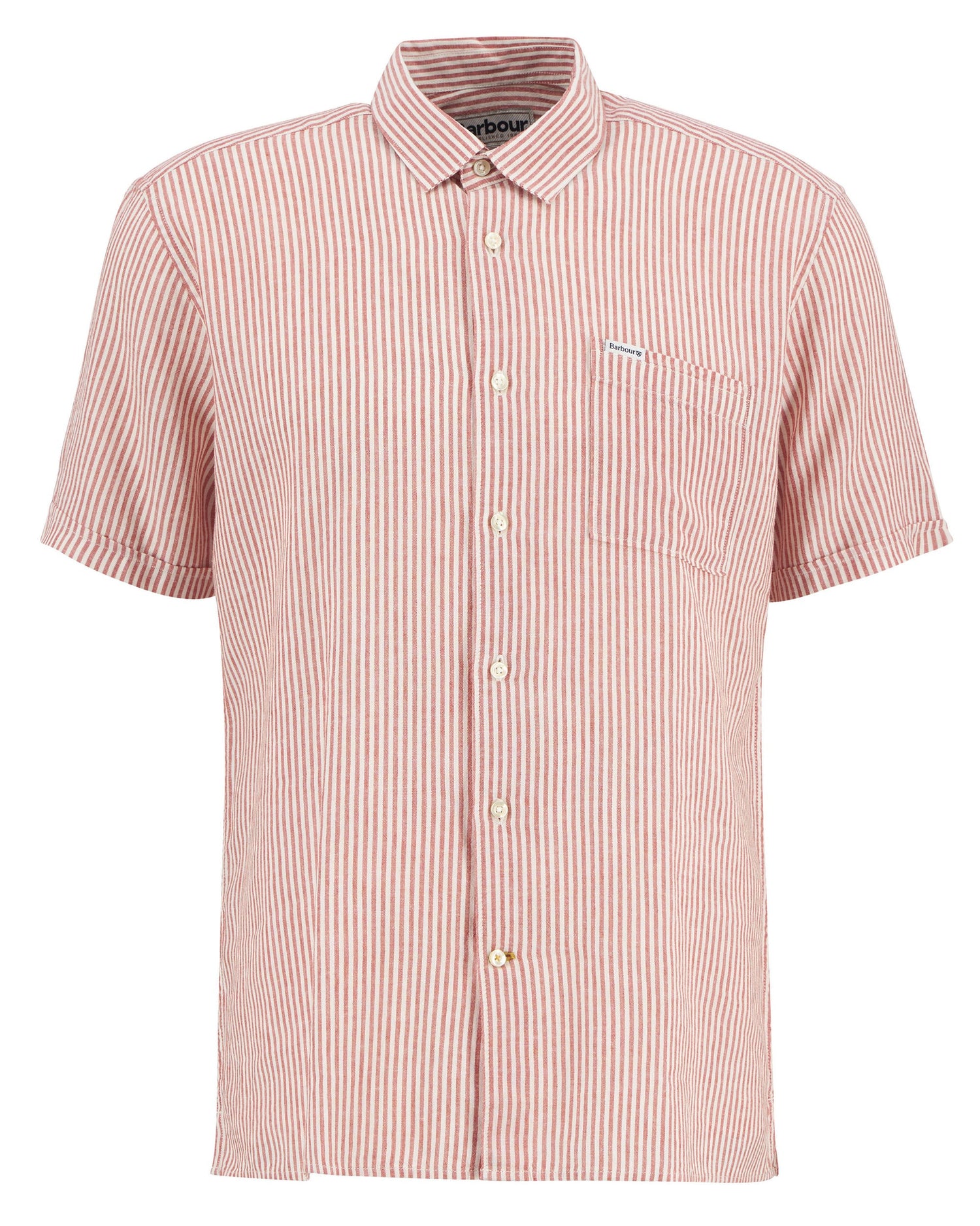 Deerpark Striped Summer Fit Shirt - Red