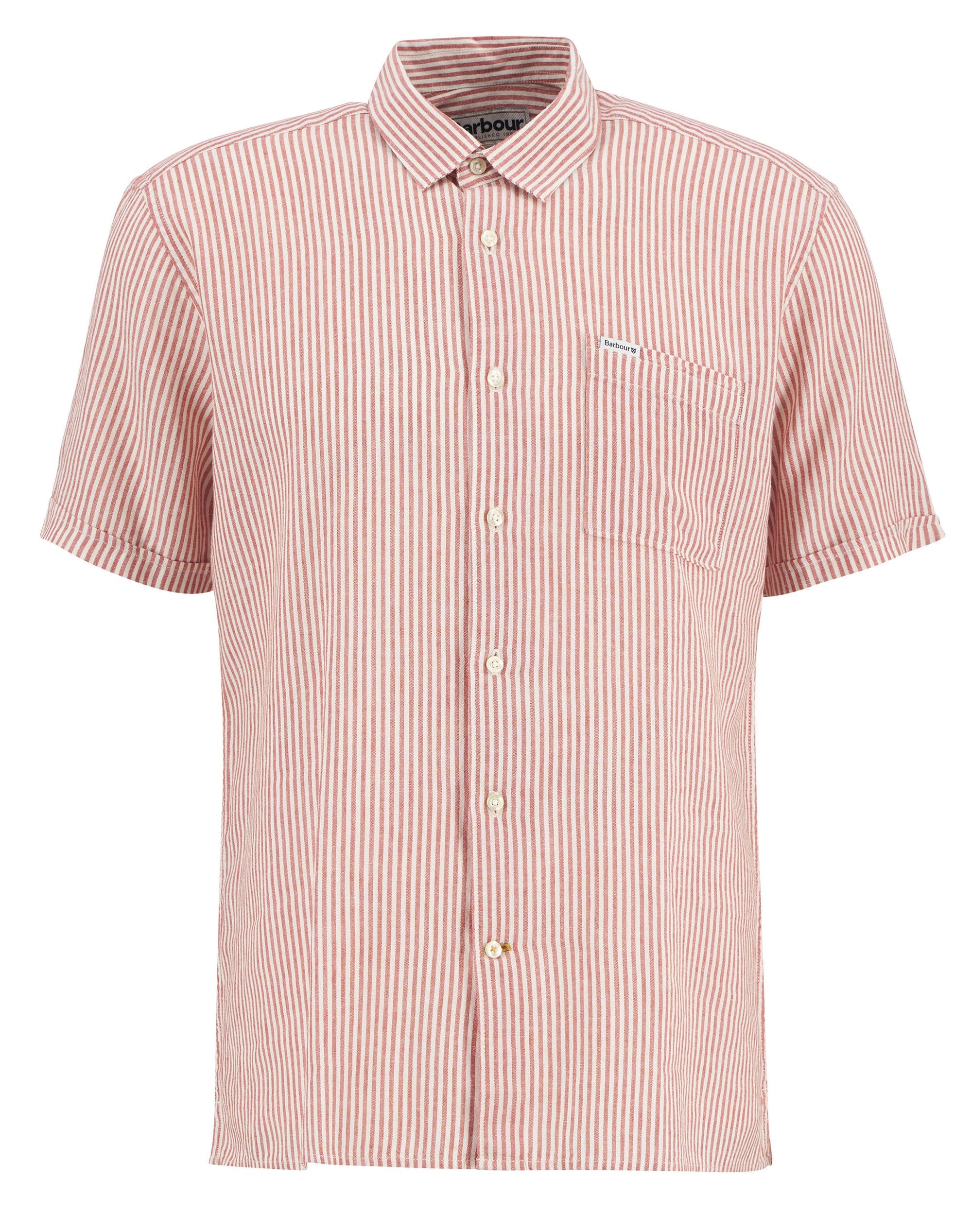 Deerpark Striped Summer Fit Shirt - Red