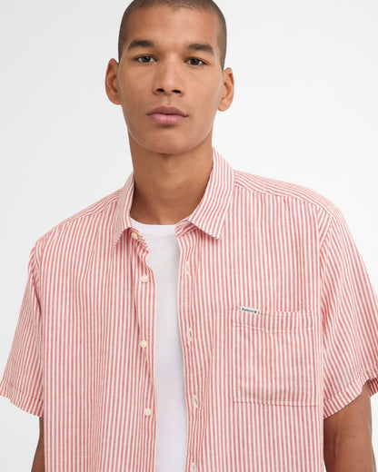 Deerpark Striped Summer Fit Shirt - Red