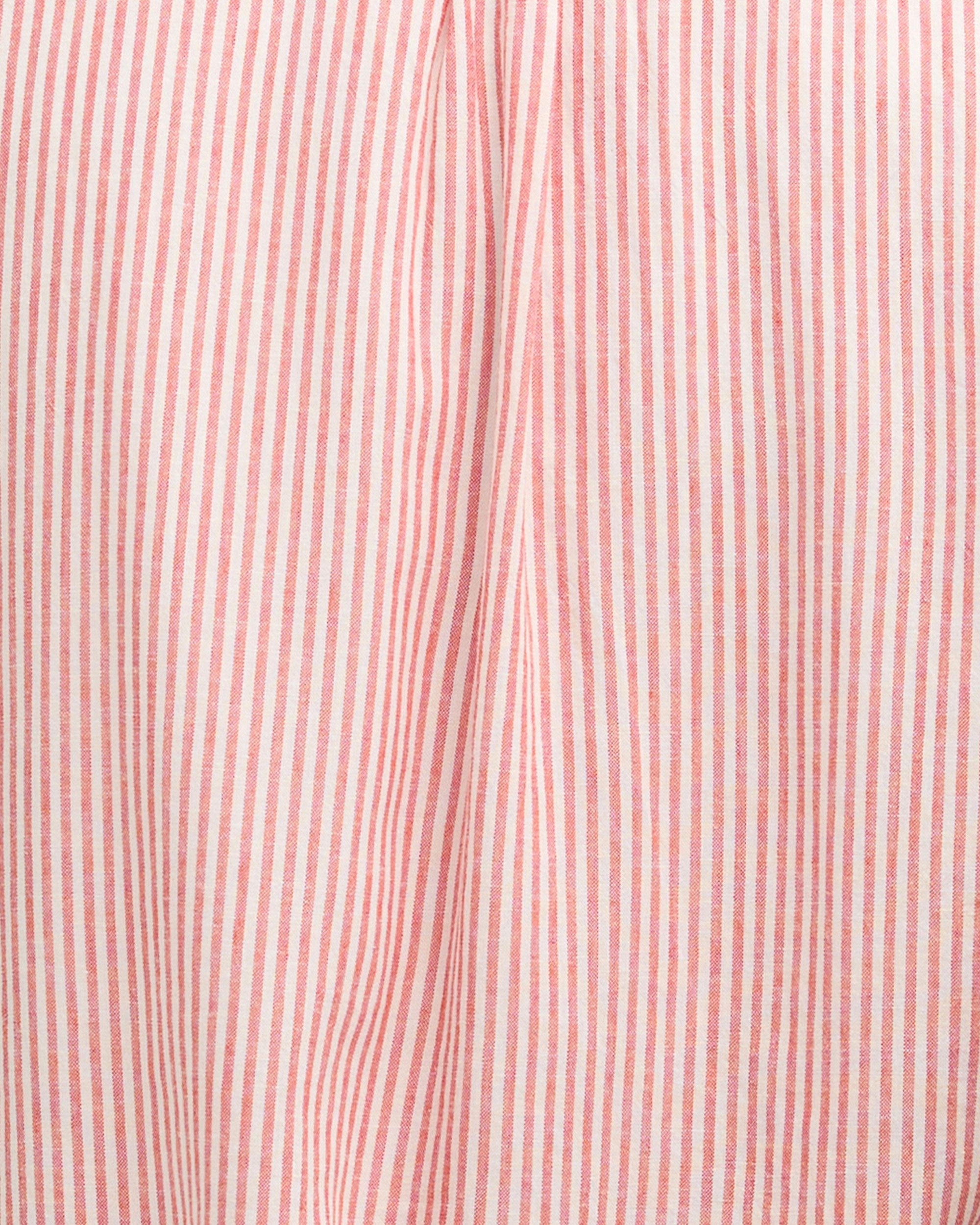 Deerpark Striped Summer Fit Shirt - Red