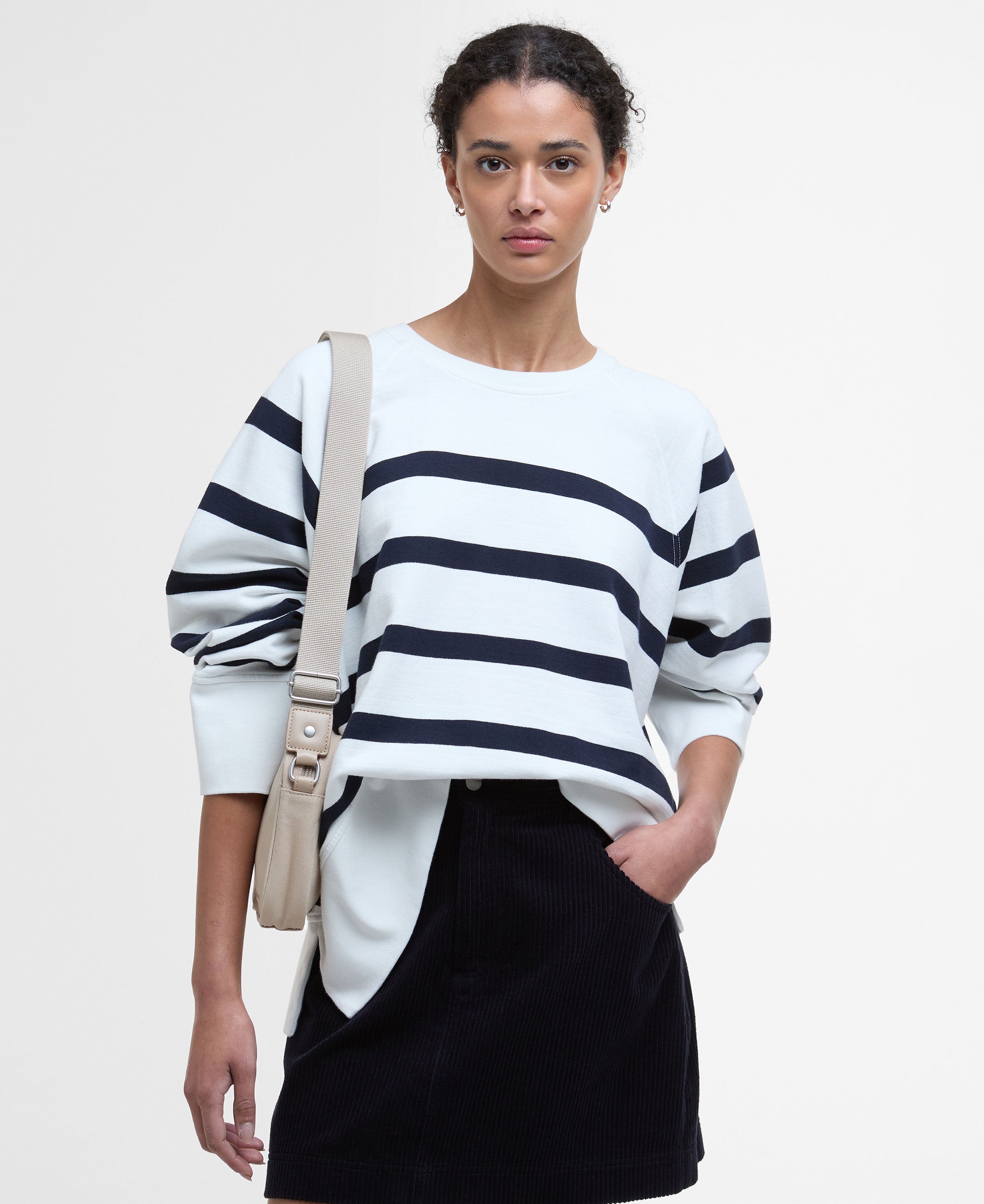 Delaney Sweatshirt - Cloud Stripe