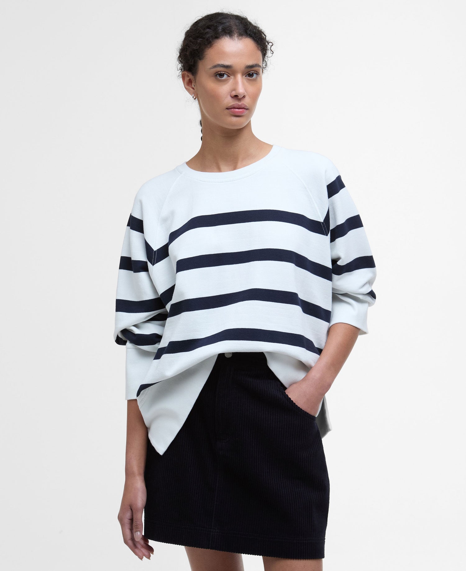 Delaney Sweatshirt - Cloud Stripe