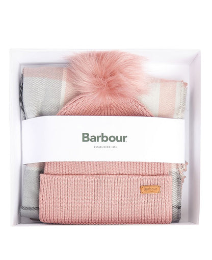 Dover Beanie &amp; Hailes Scarf Gift Set - Pearl Grey