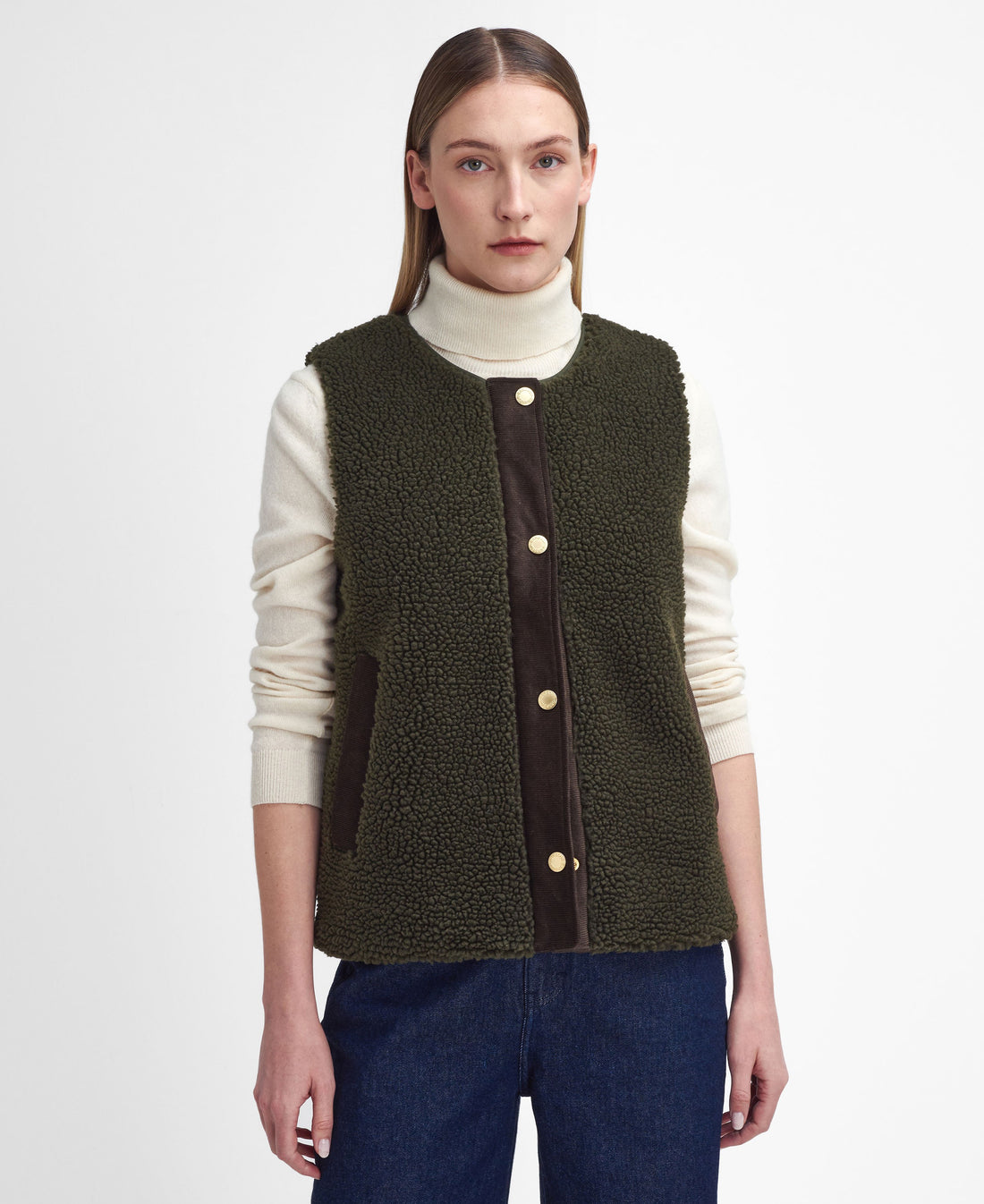 Dulsie Liner Gilet - Olive/Ancient