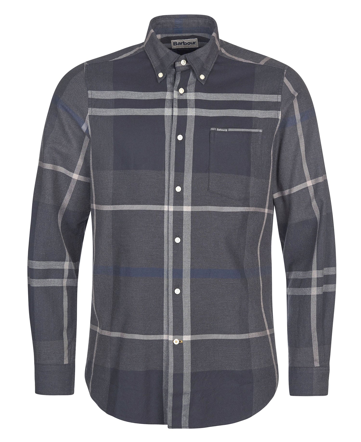 Dunoon Tailored Tartan Shirt - Graphite