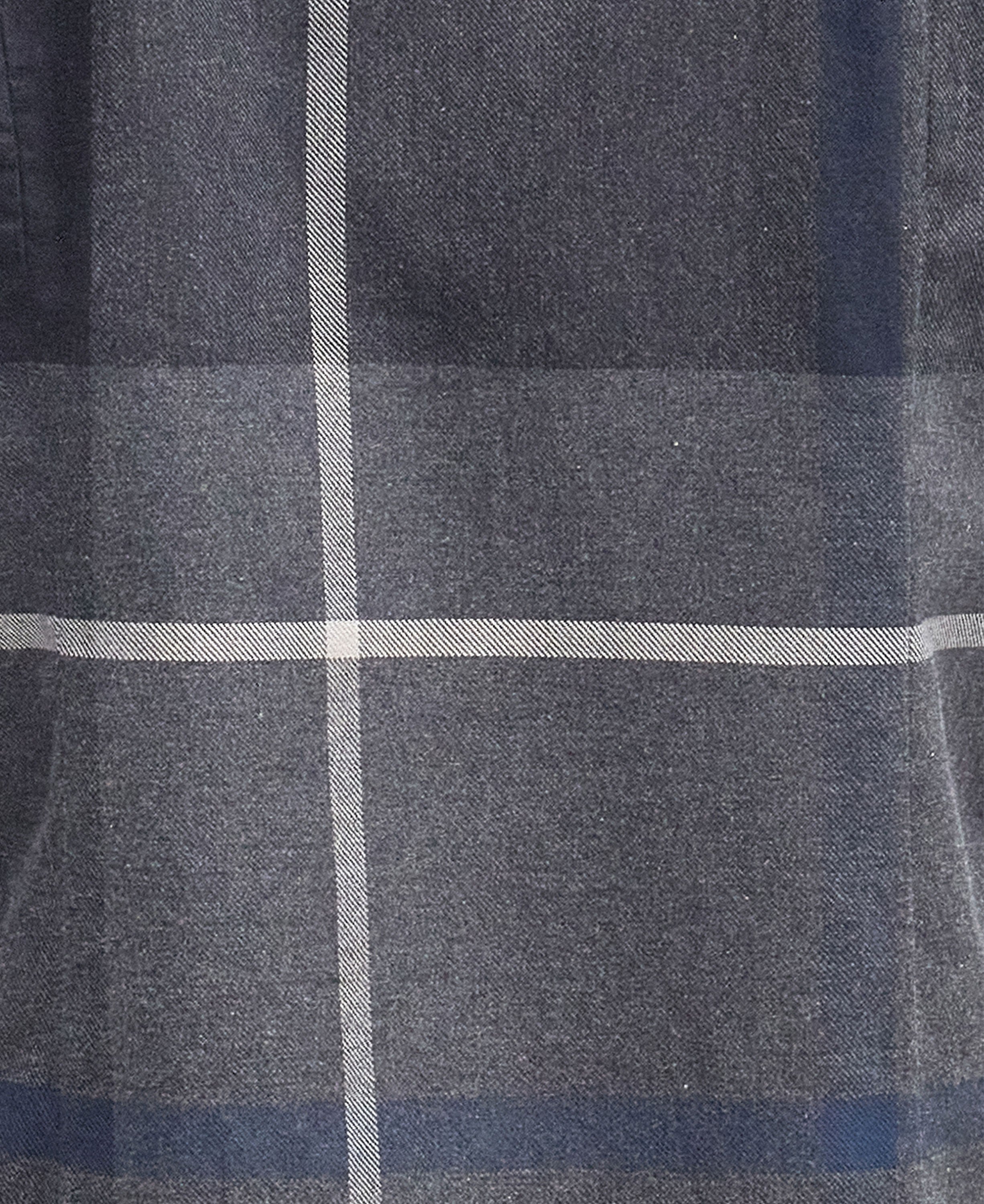 Dunoon Tailored Tartan Shirt - Graphite