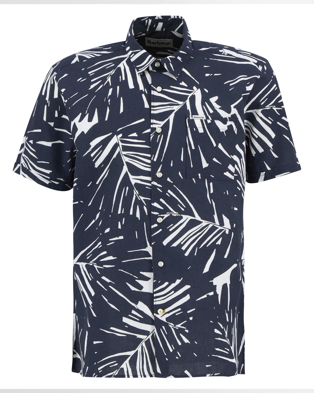 Edenwood Printed Summer Fit Shirt - Navy