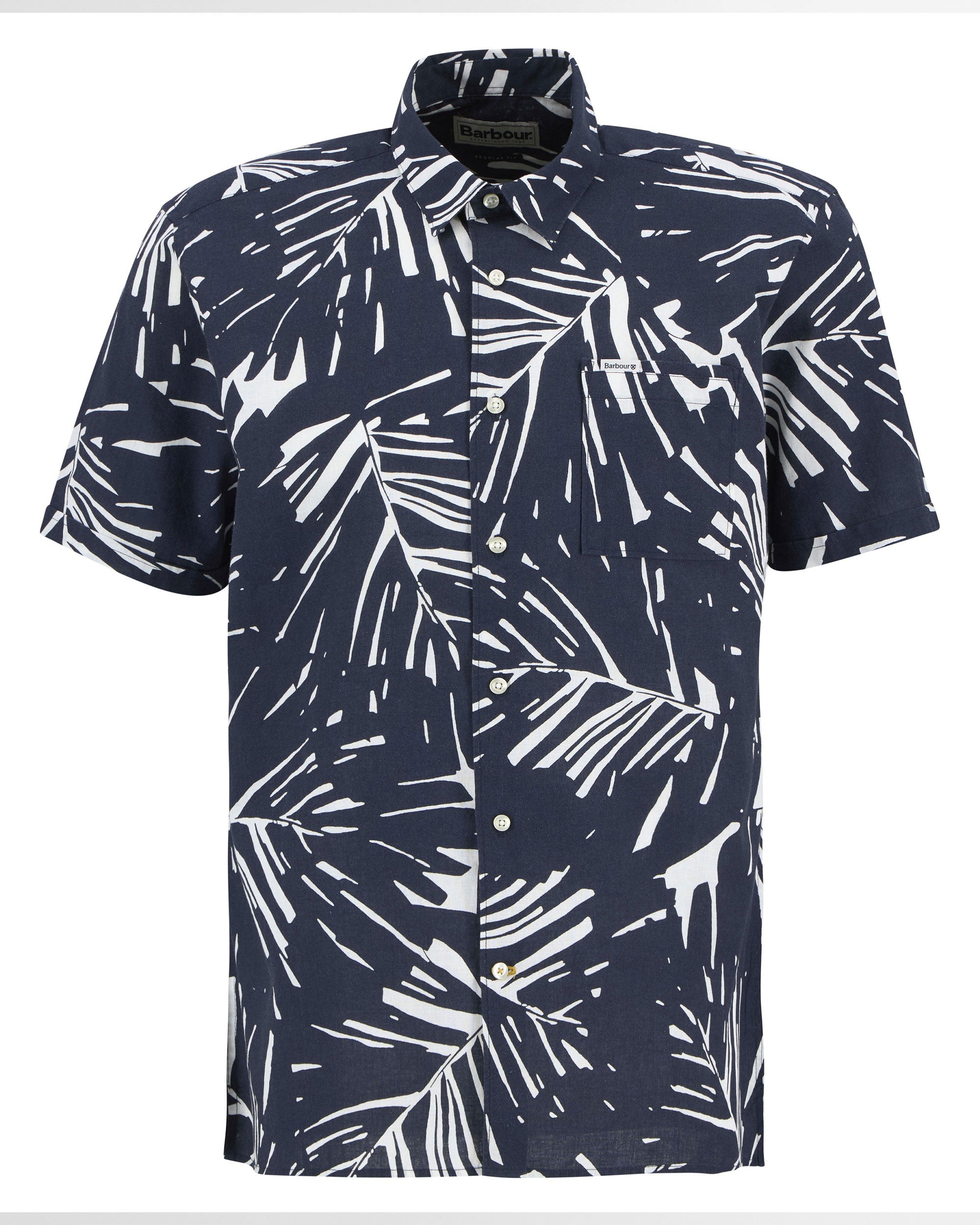 Edenwood Printed Summer Fit Shirt - Navy