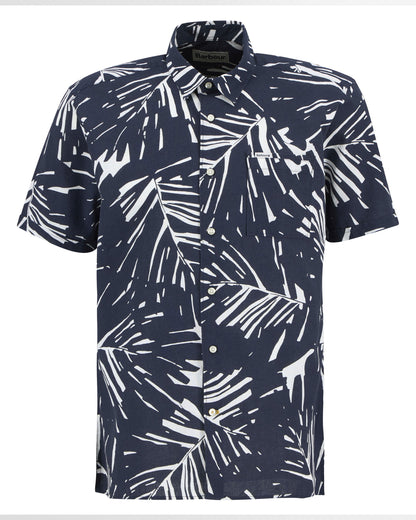 Edenwood Printed Summer Fit Shirt - Navy